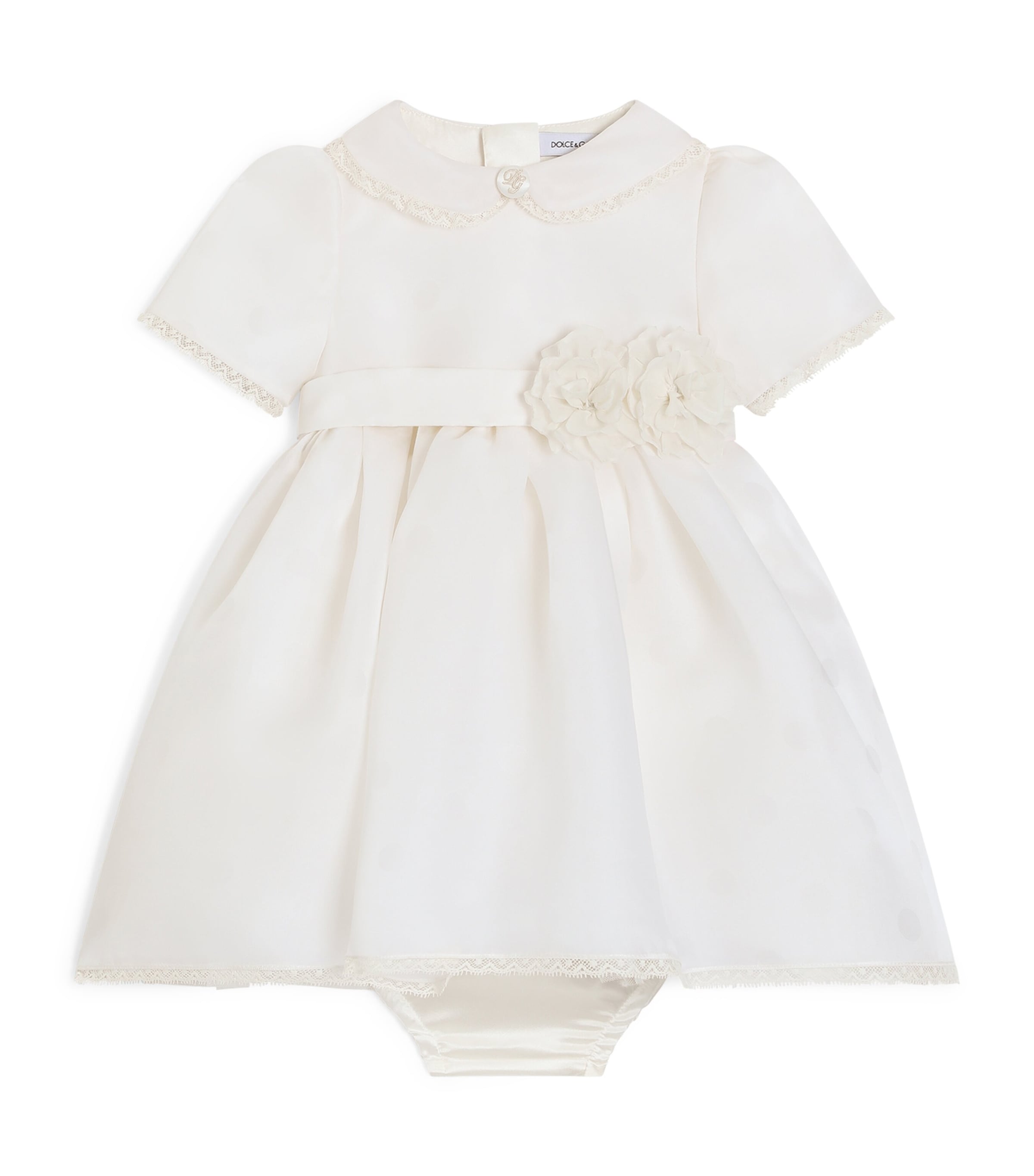 Dolce&Gabbana Kids Collared Dress and Bloomers Set (3 Months-3 Years) Combined Col