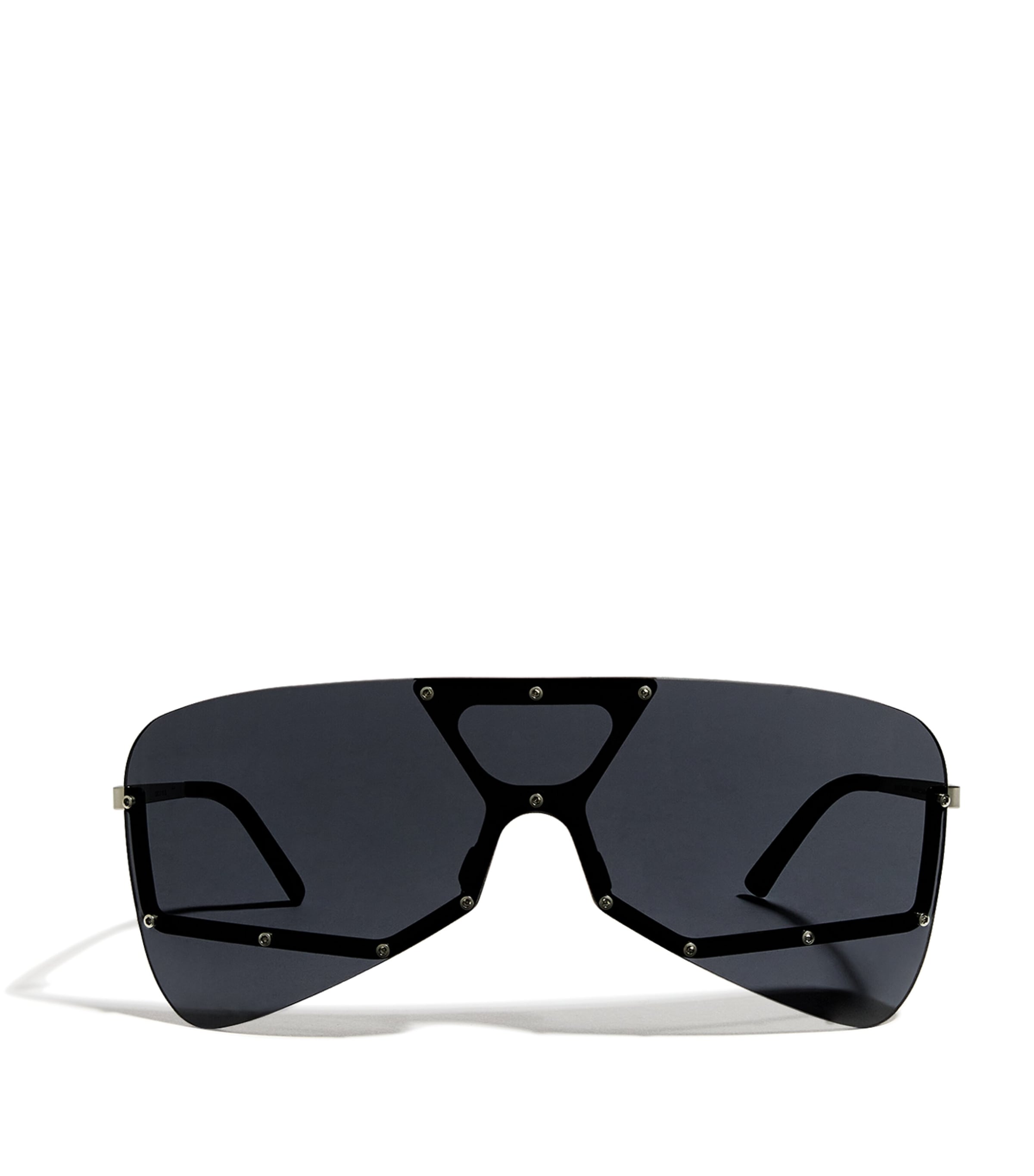 Rick Owens Shield Sunglasses Slr Tmpl/bk Lns