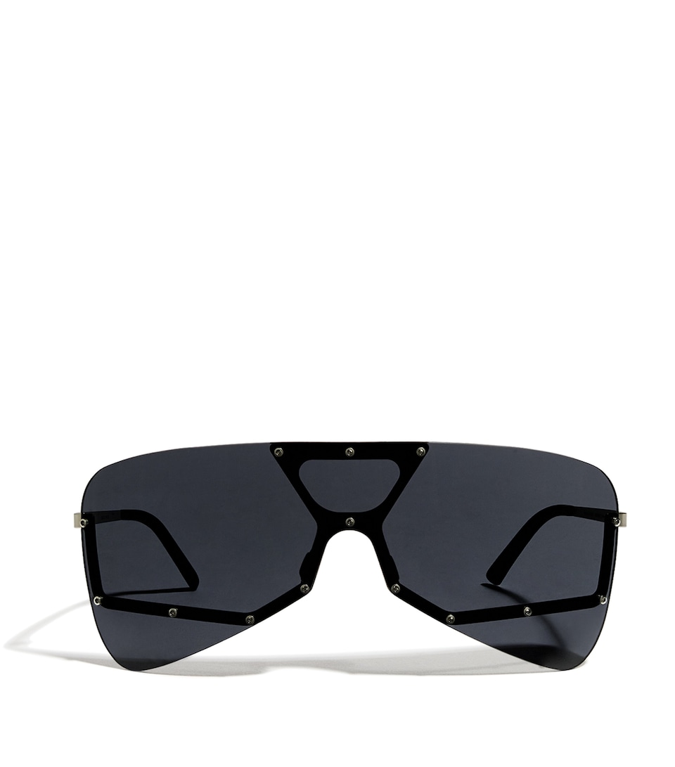Rick Owens Shield Sunglasses Slr Tmpl/bk Lns