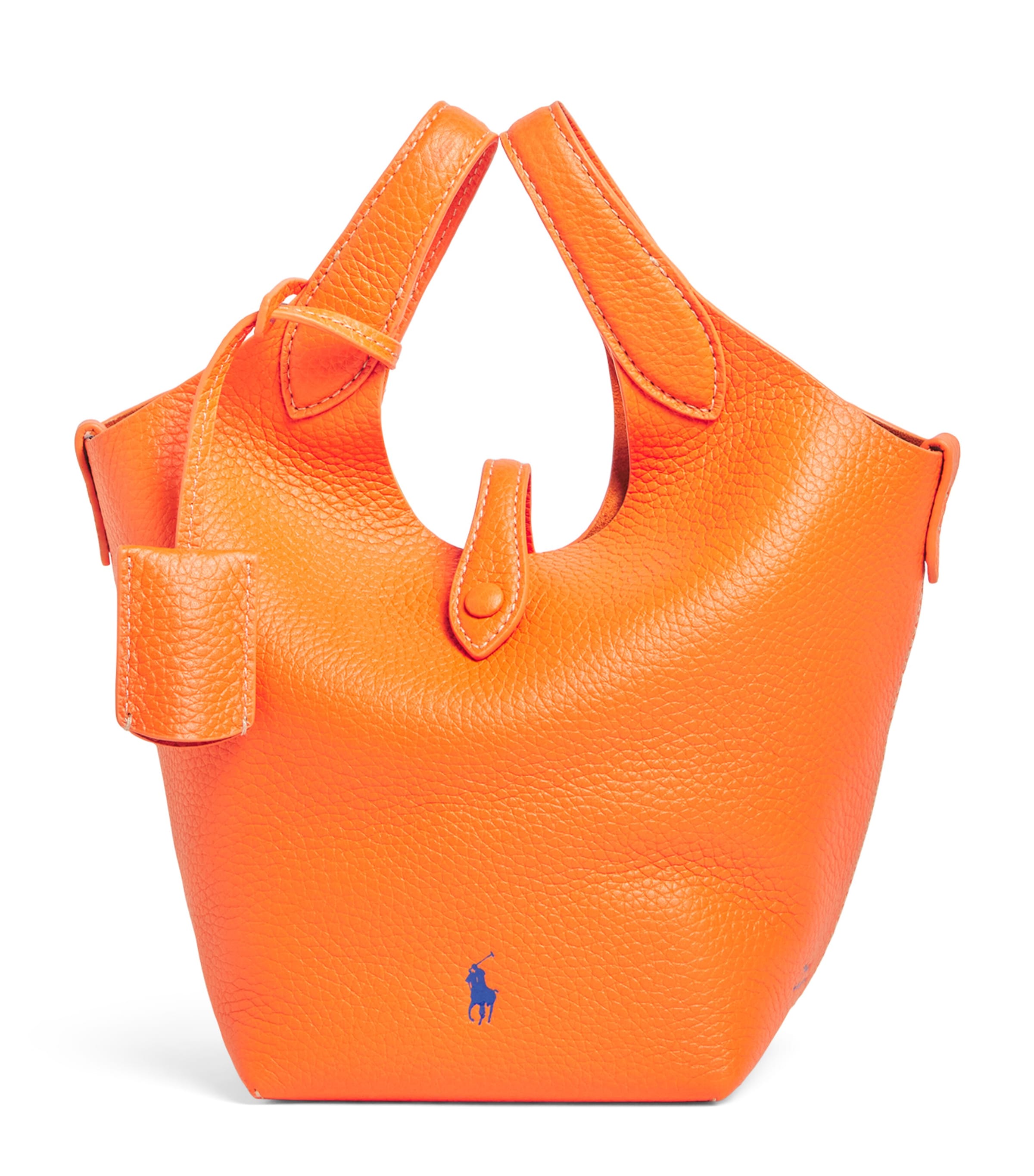 Polo Ralph Lauren Small Leather Polo Play Cross-Body Bag Orange Peel