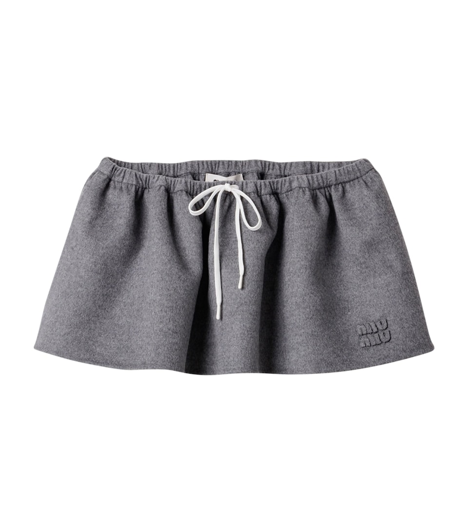Wool-Cashmere Mini Skirt