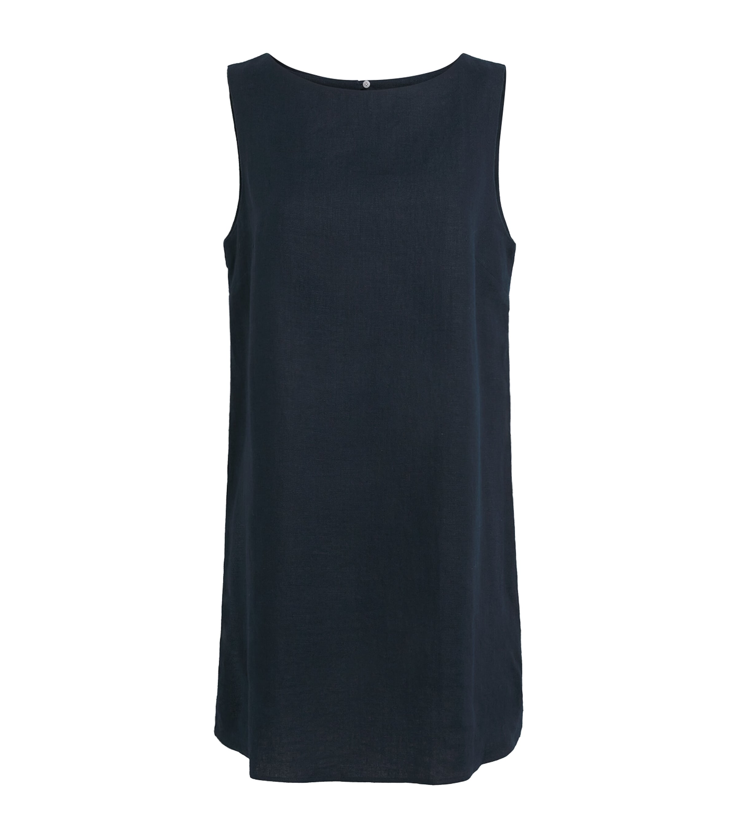 With Nothing Underneath Womens Linen Jackie Mini Dress Navy