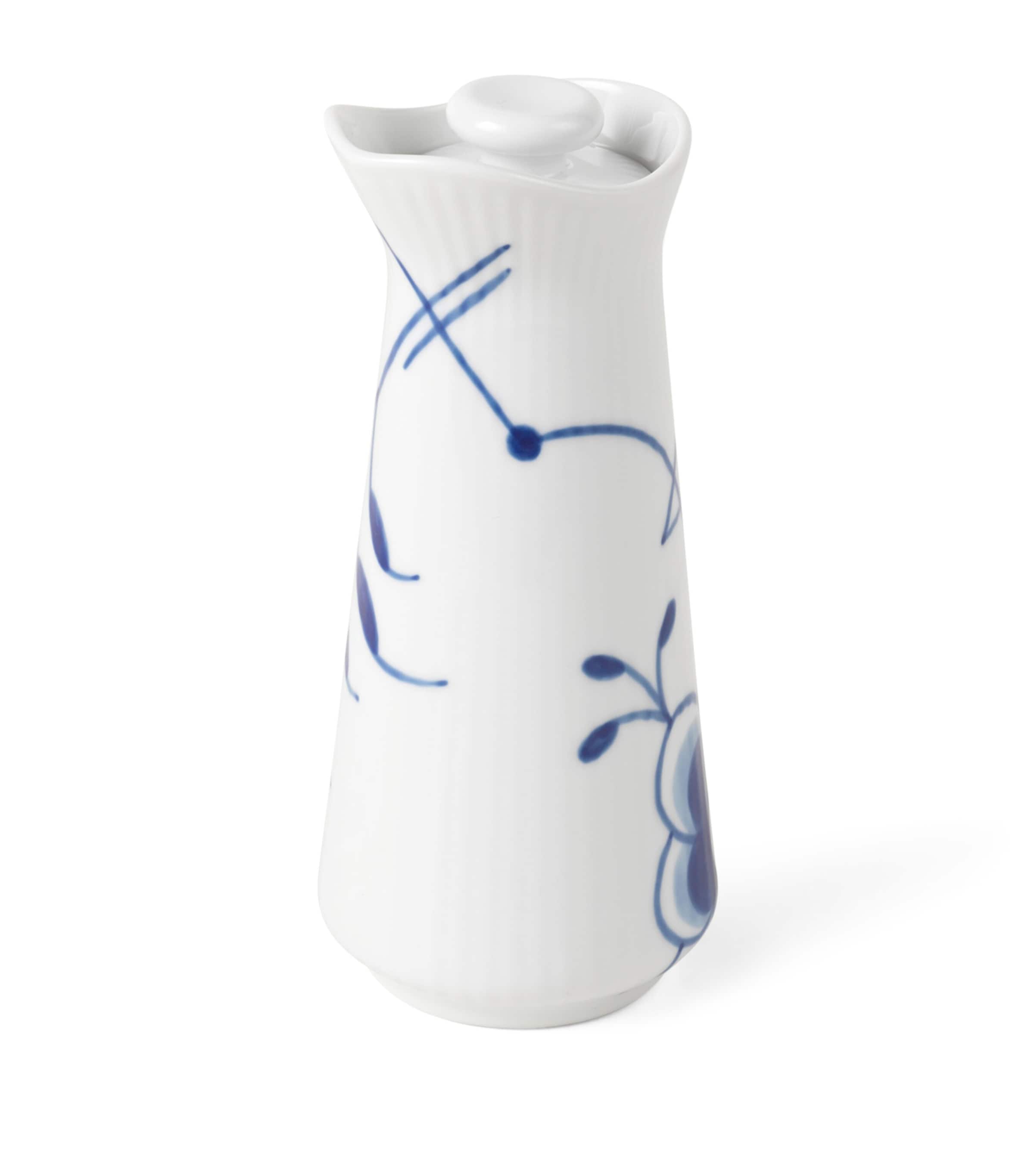 Royal Copenhagen Blue Fluted Mega Sauce Jug with Lid (13.5cm) Blue