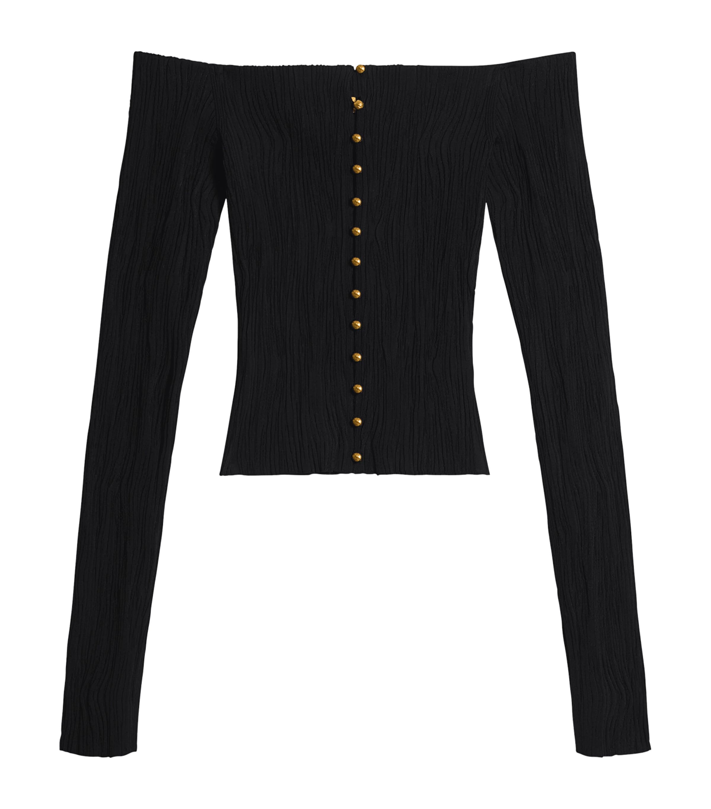 Schiaparelli Womens Off-The-Shoulder Top Black