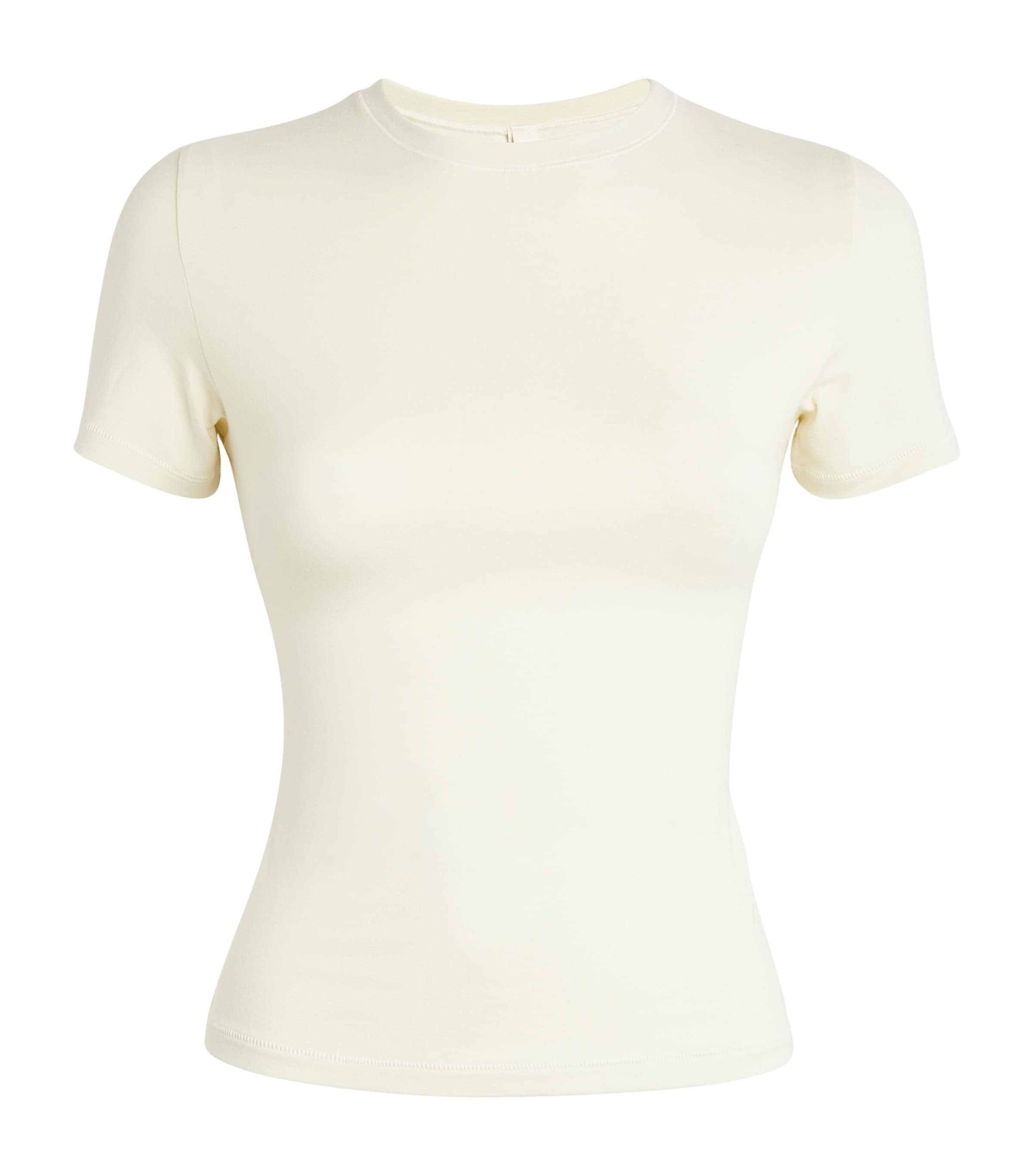 Skims Womens Short-Sleeved T-Shirt Bone