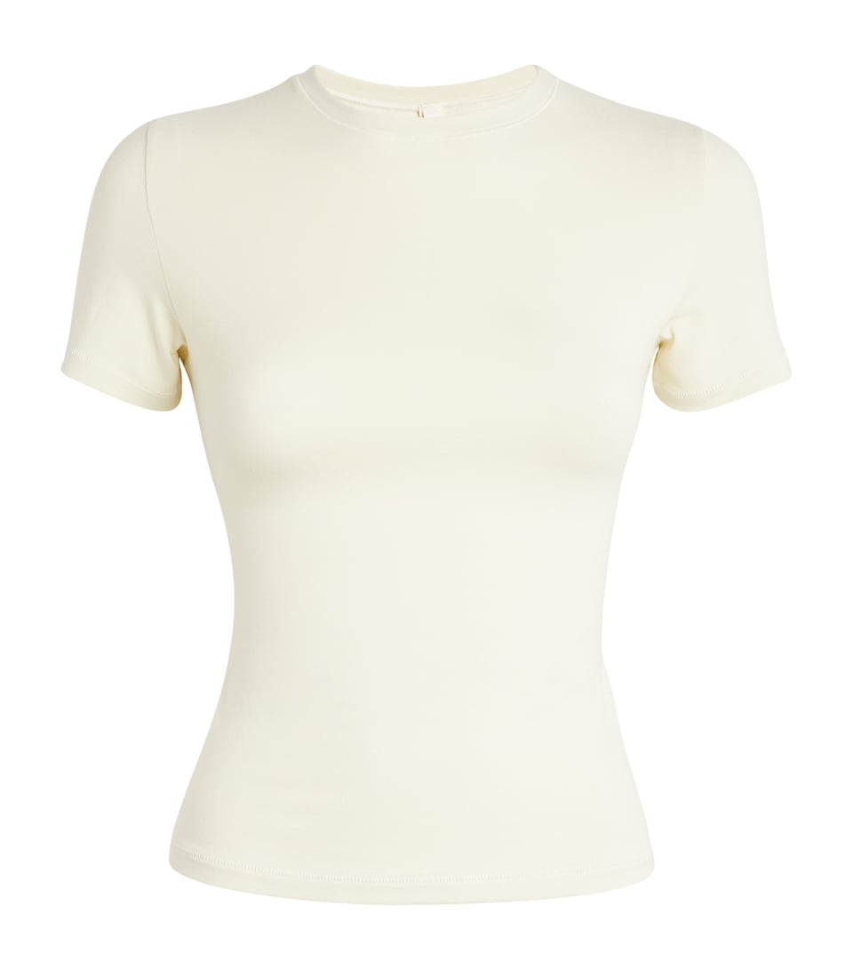 Skims Womens Short-Sleeved T-Shirt Bone