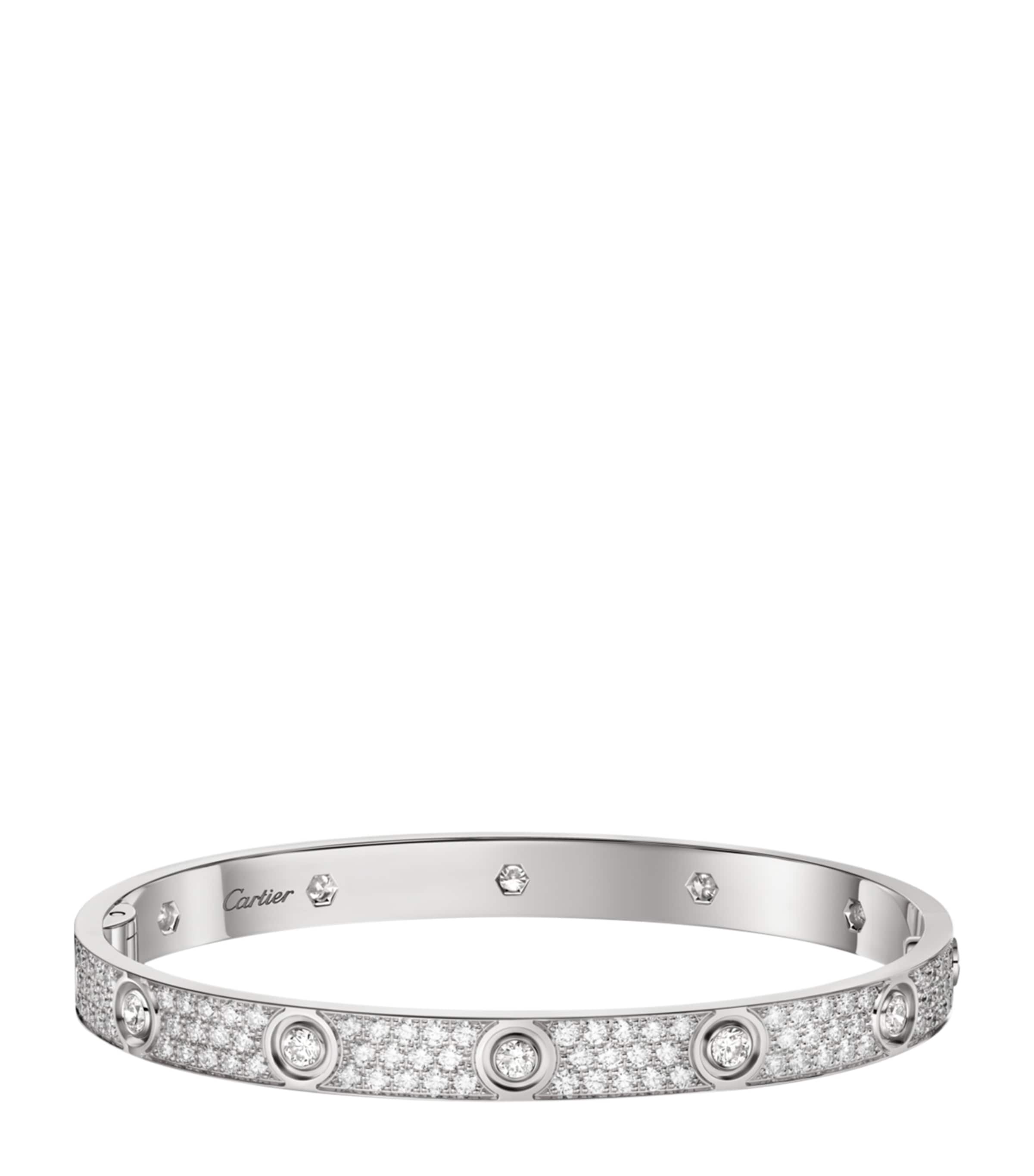 Cartier White Gold and Diamond LOVE Bracelet White Gold