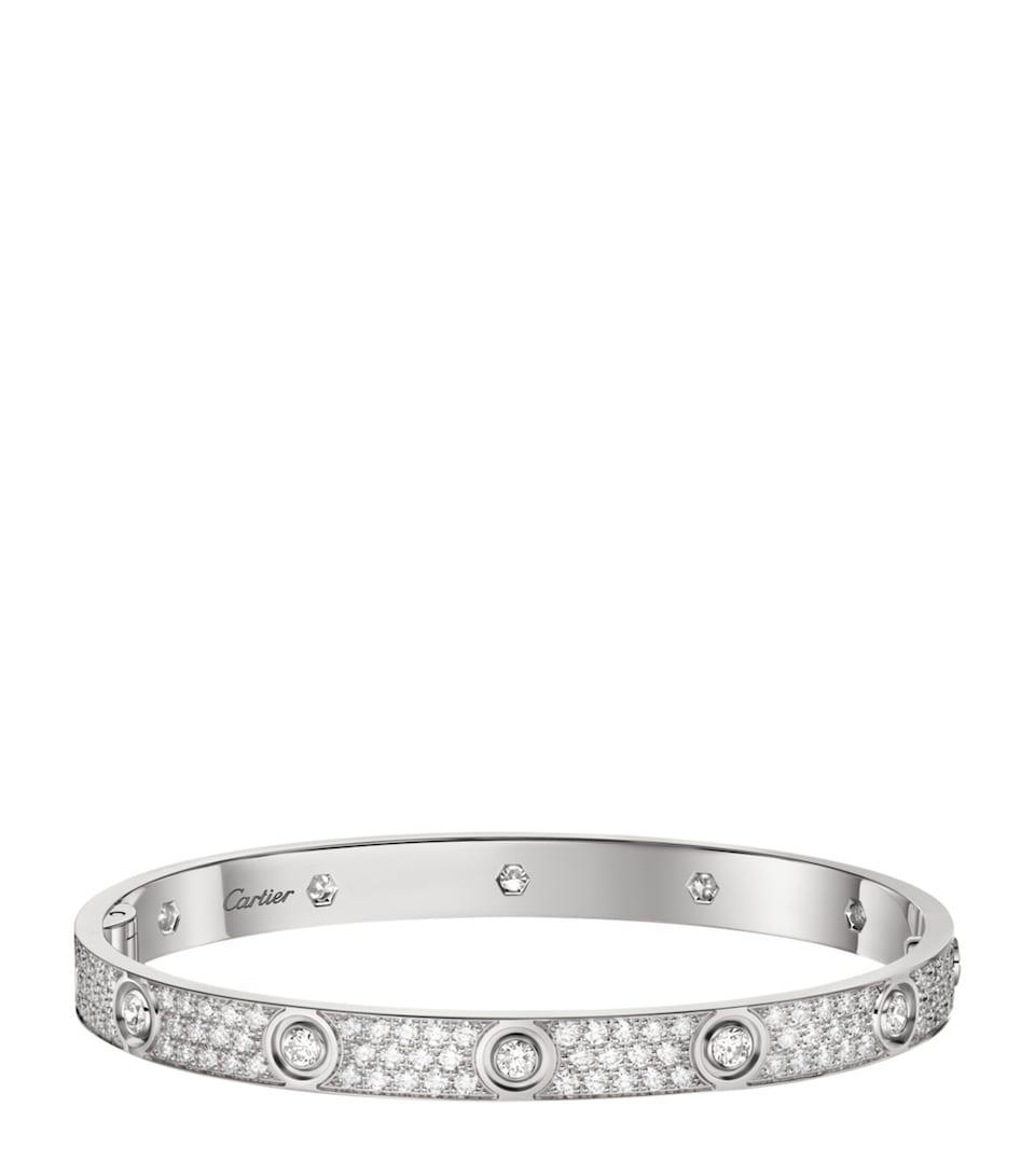 Cartier White Gold and Diamond LOVE Bracelet White Gold