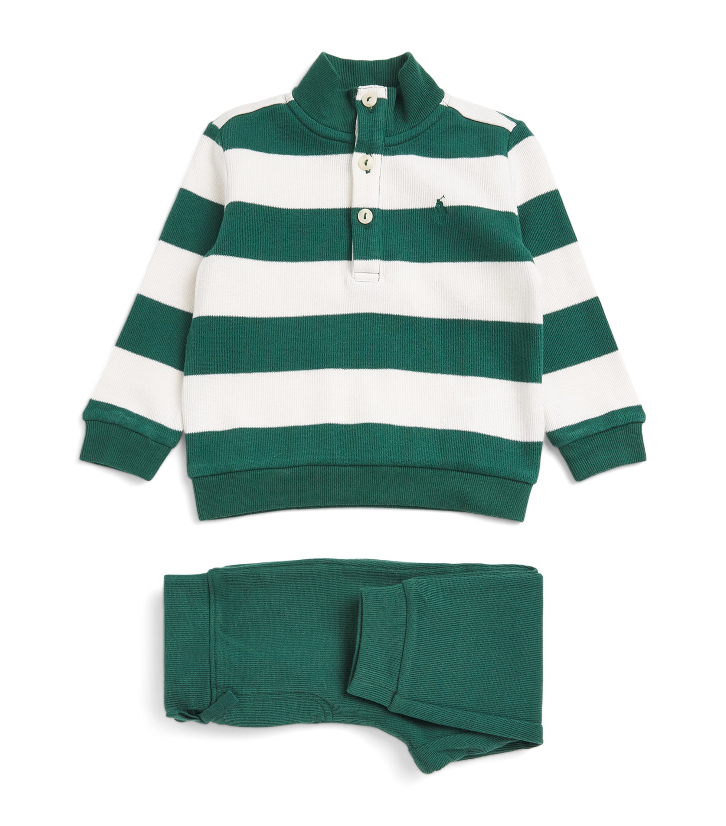 Stripe Polo Sweater and Trousers Set (3-24 Months)
