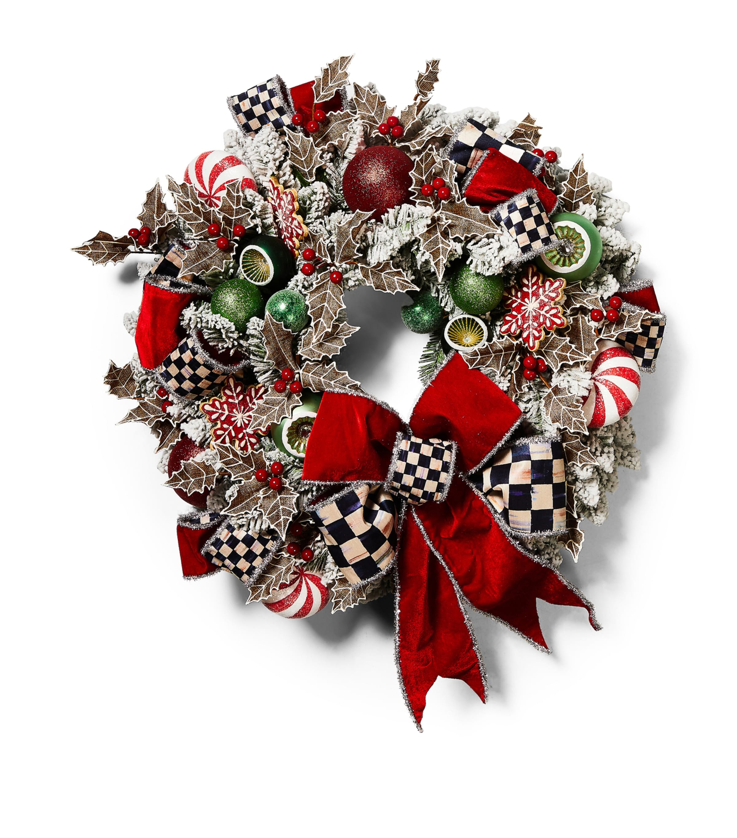 MacKenzie-Childs Light-Up Bake Shop Wreath
