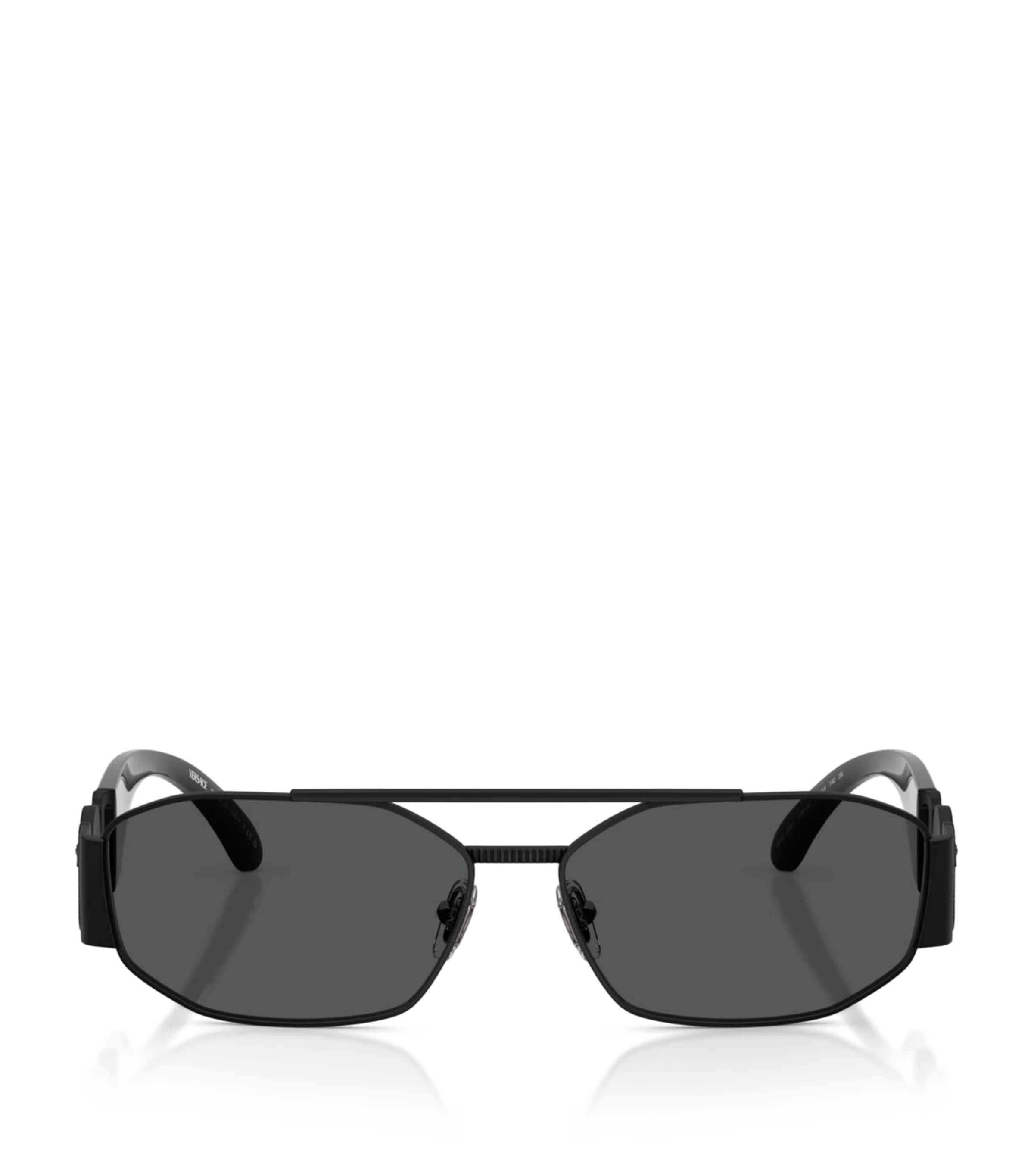 Versace Metal VE2287 Rectangle Sunglasses Black