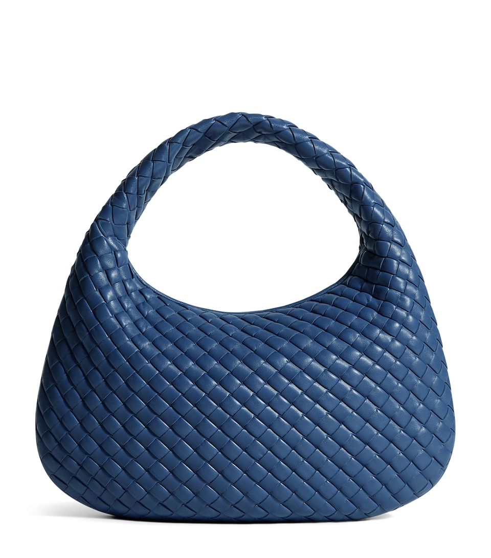 Small Leather Intrecciato Veneta Shoulder Bag