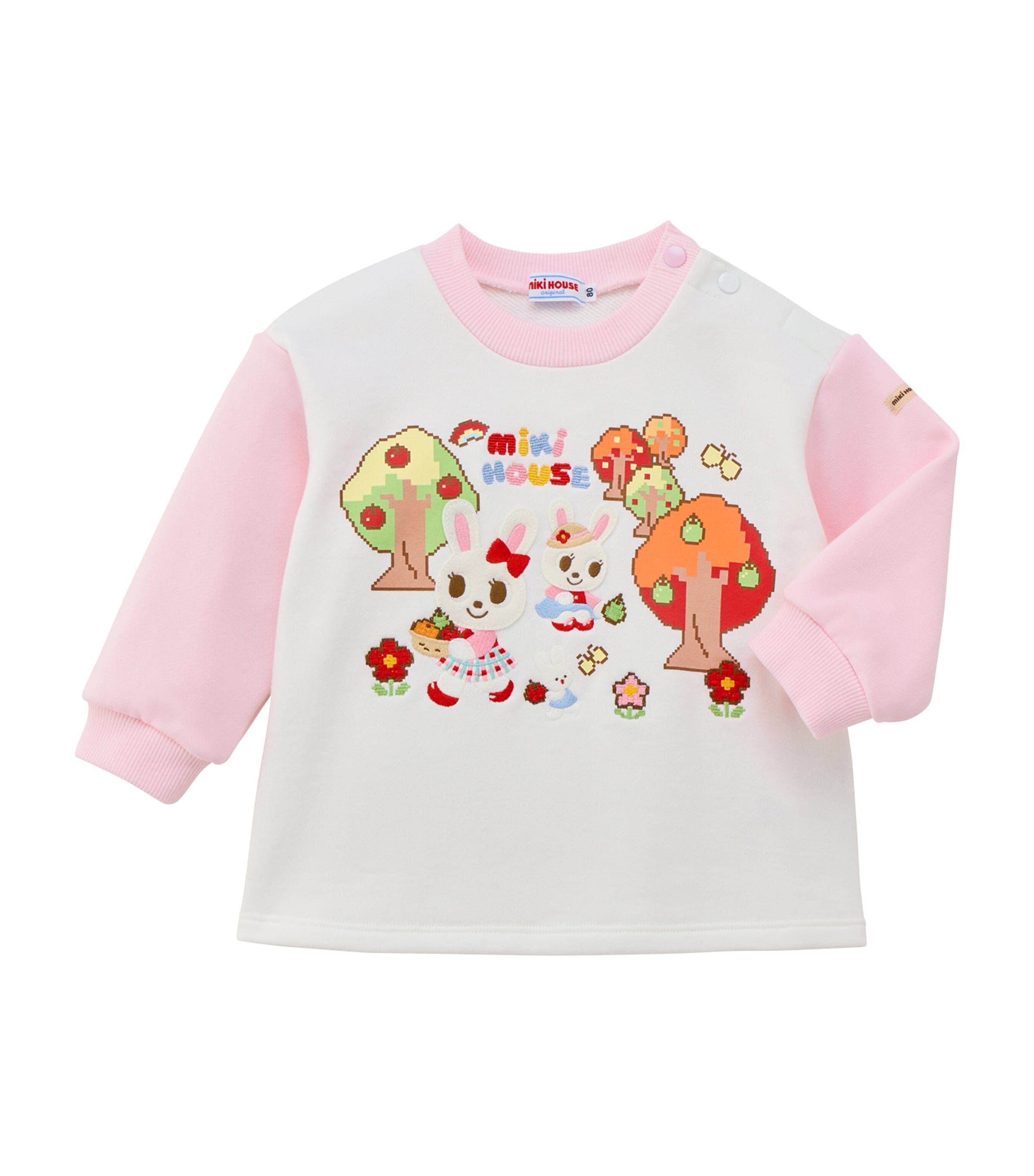 Miki House Cotton Embroidered Sweatshirt (12 Months-7 Years)