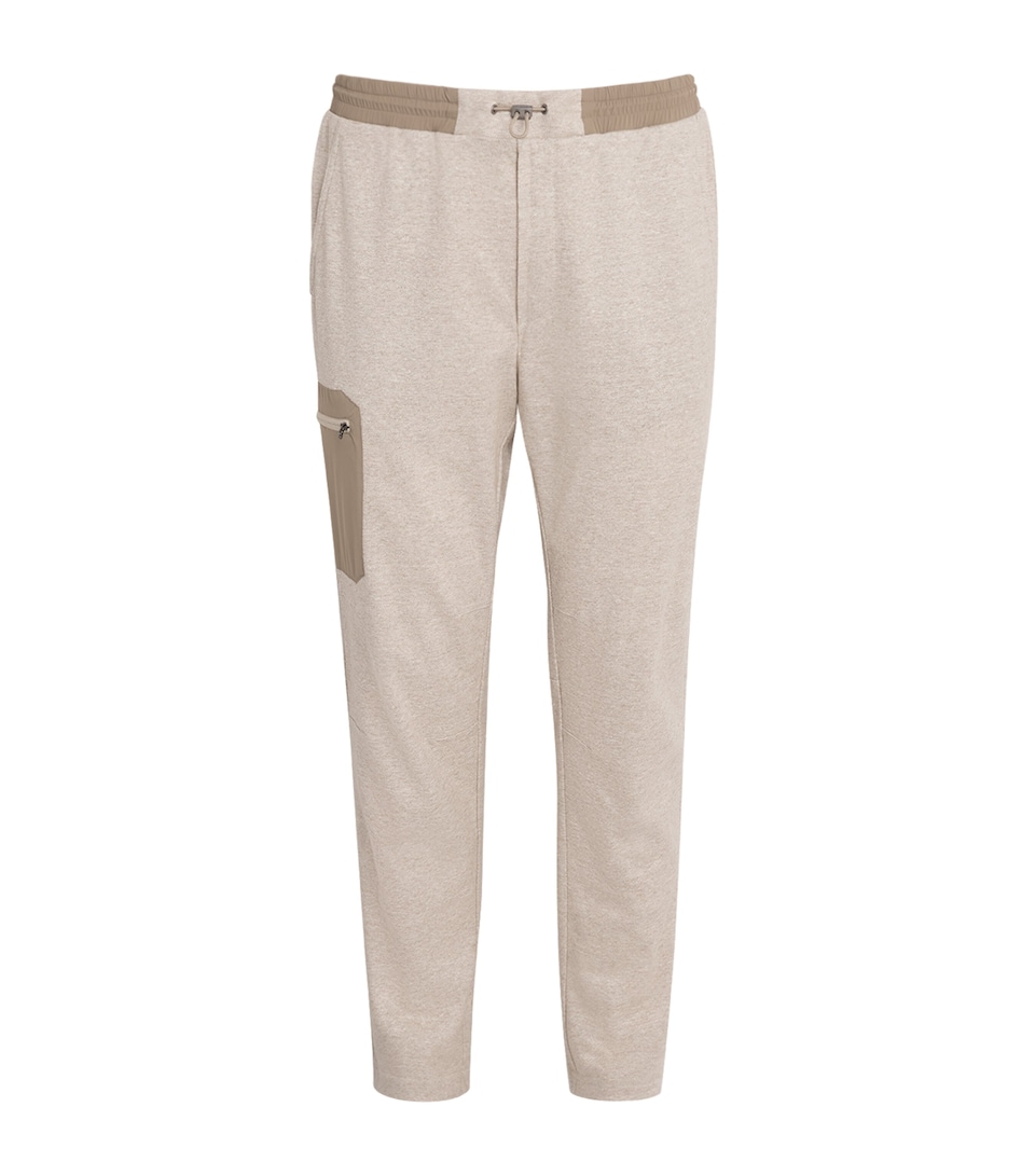 Linen-Cotton Straight Sweatpants
