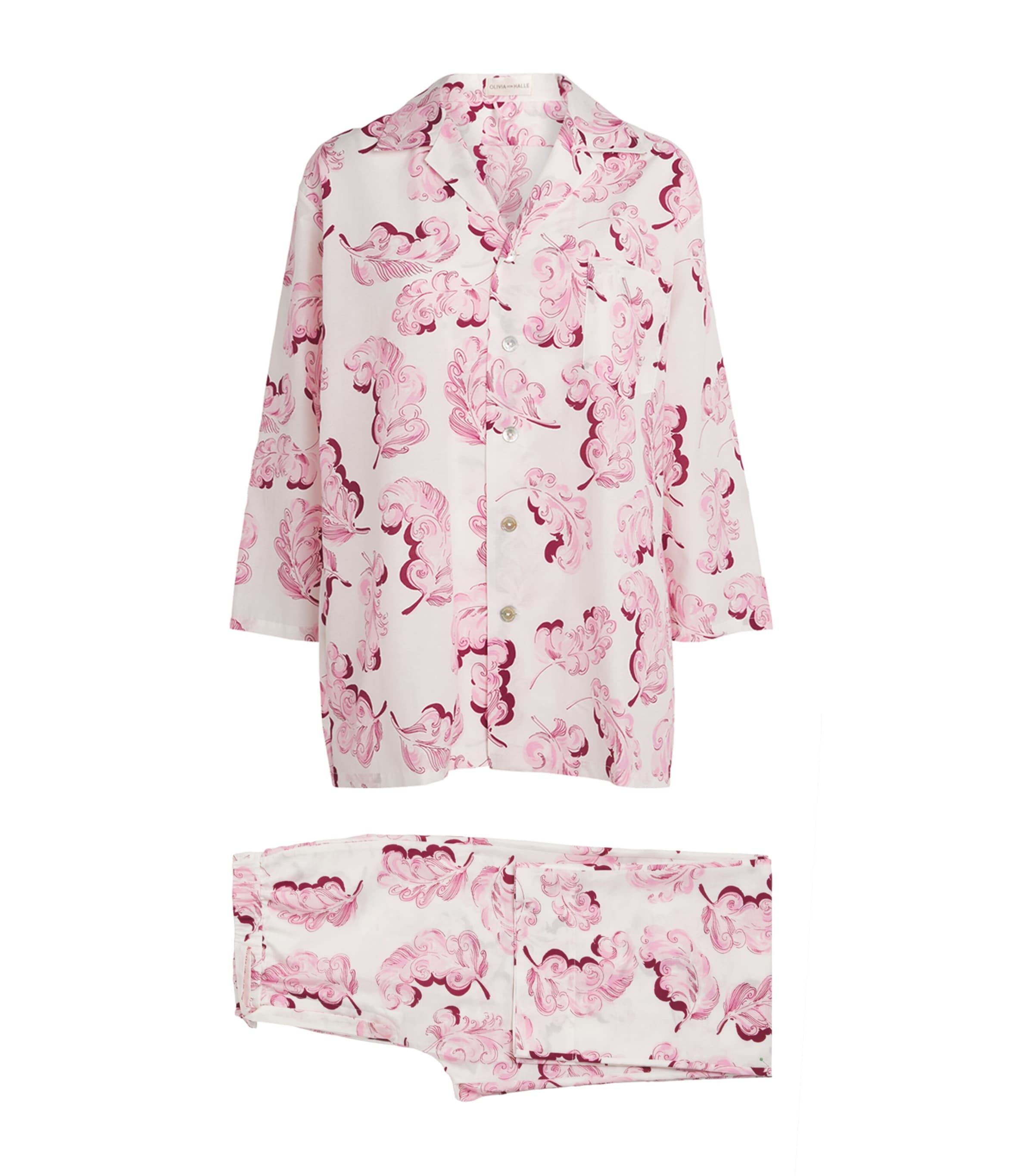Cotton-Silk Plume Casablanca Pyjama Set