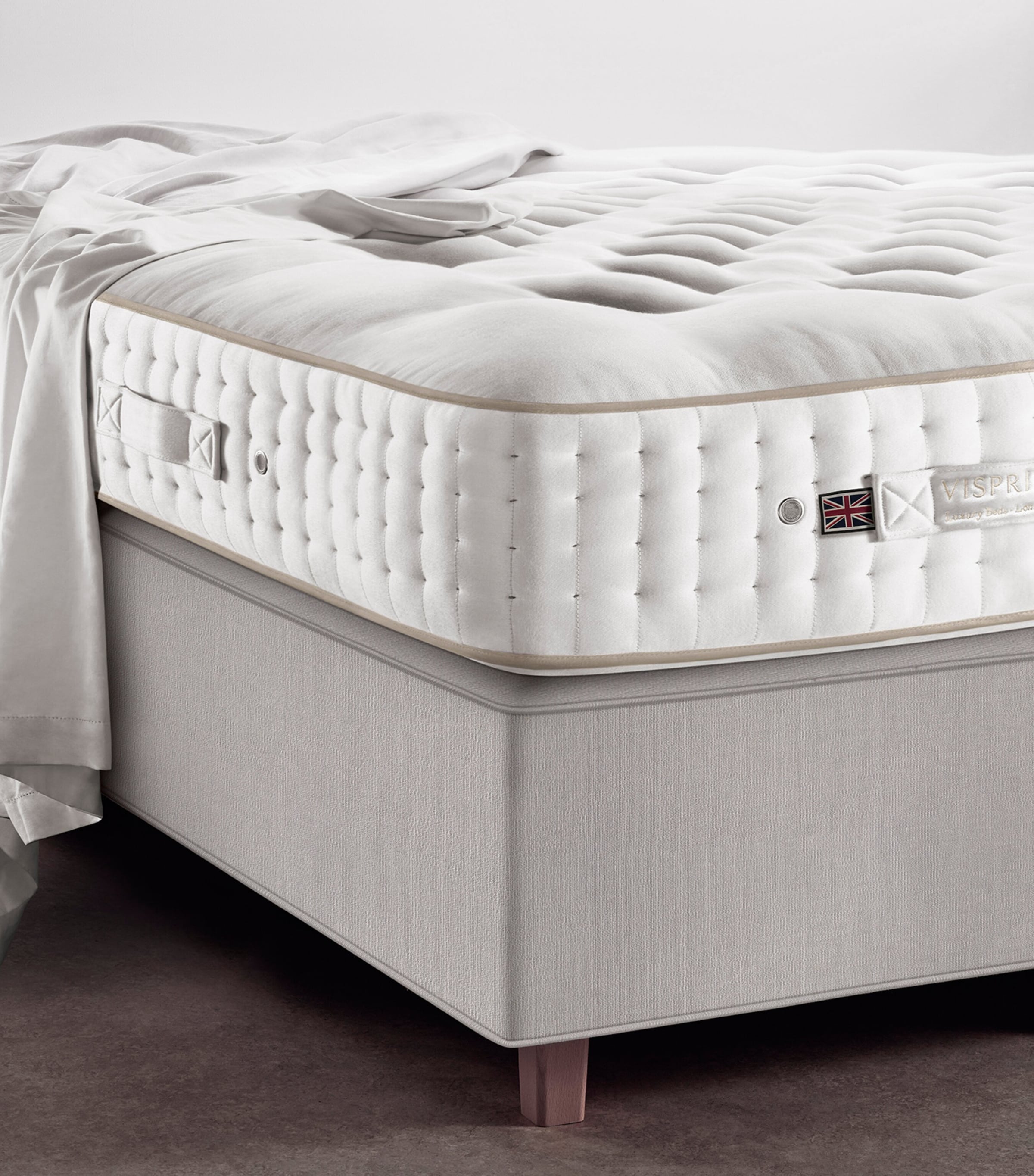 Vispring Firm Sublime Superb Mattress (150cm x 200cm) White