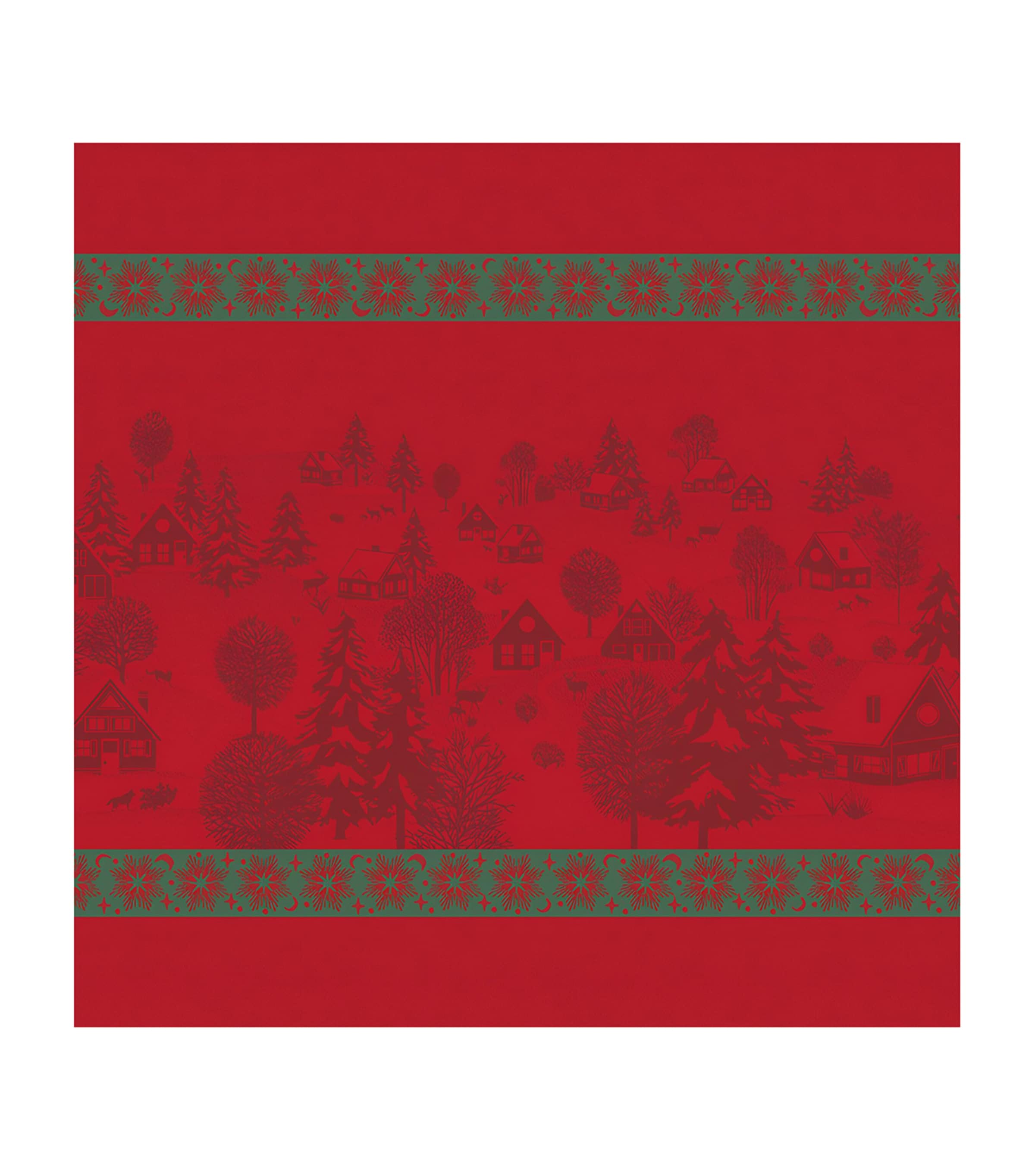 Le Jacquard Français Cotton Sous Les Étoiles Napkin (55cm x 55cm) Red