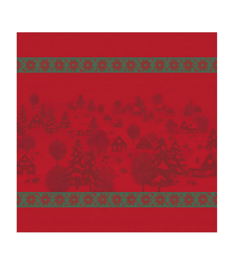 Le Jacquard Français Cotton Sous Les Étoiles Napkin (55cm x 55cm) Red
