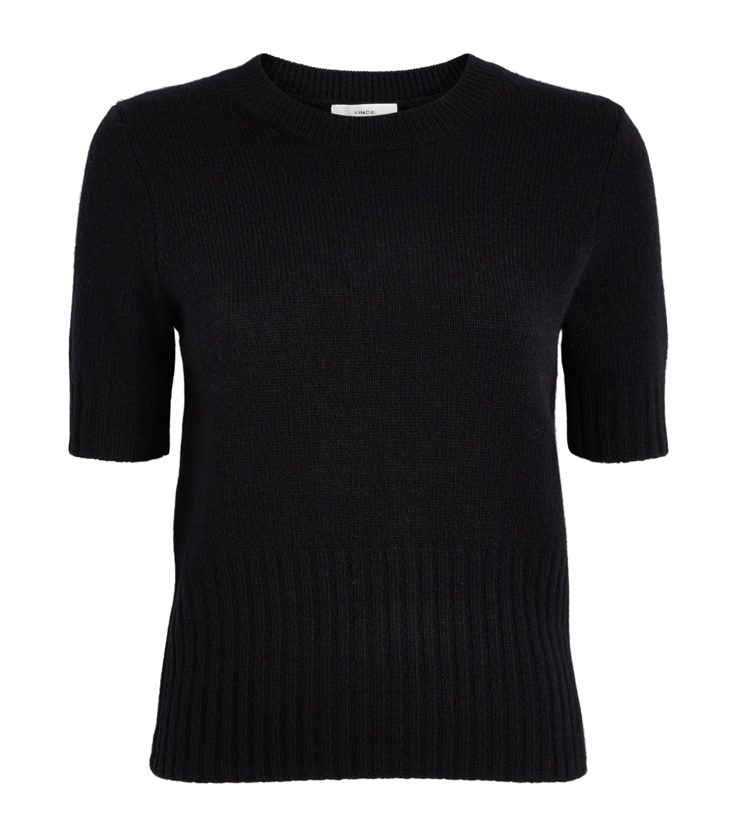 Vince Womens Wool-Cashmere Sweater Black