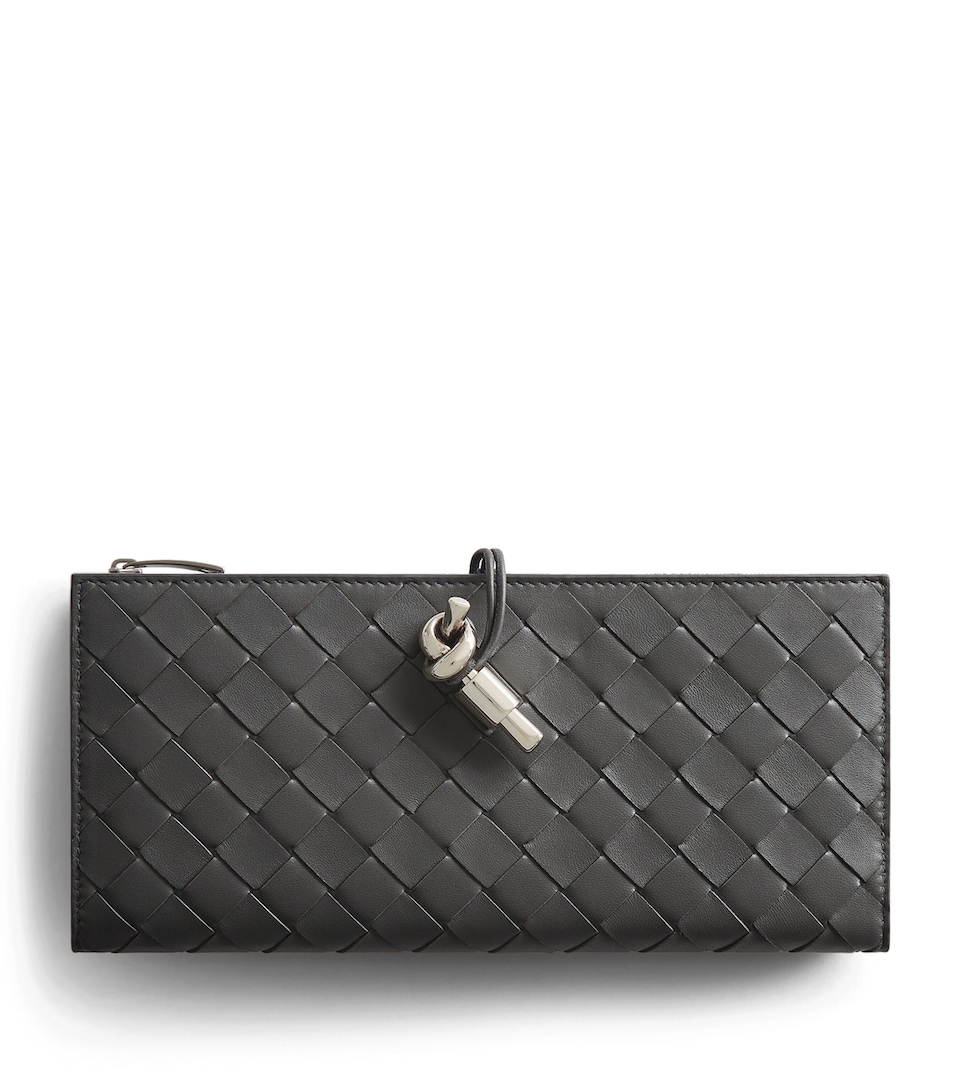 Bottega Veneta Large Leather Andiamo Bifold Wallet