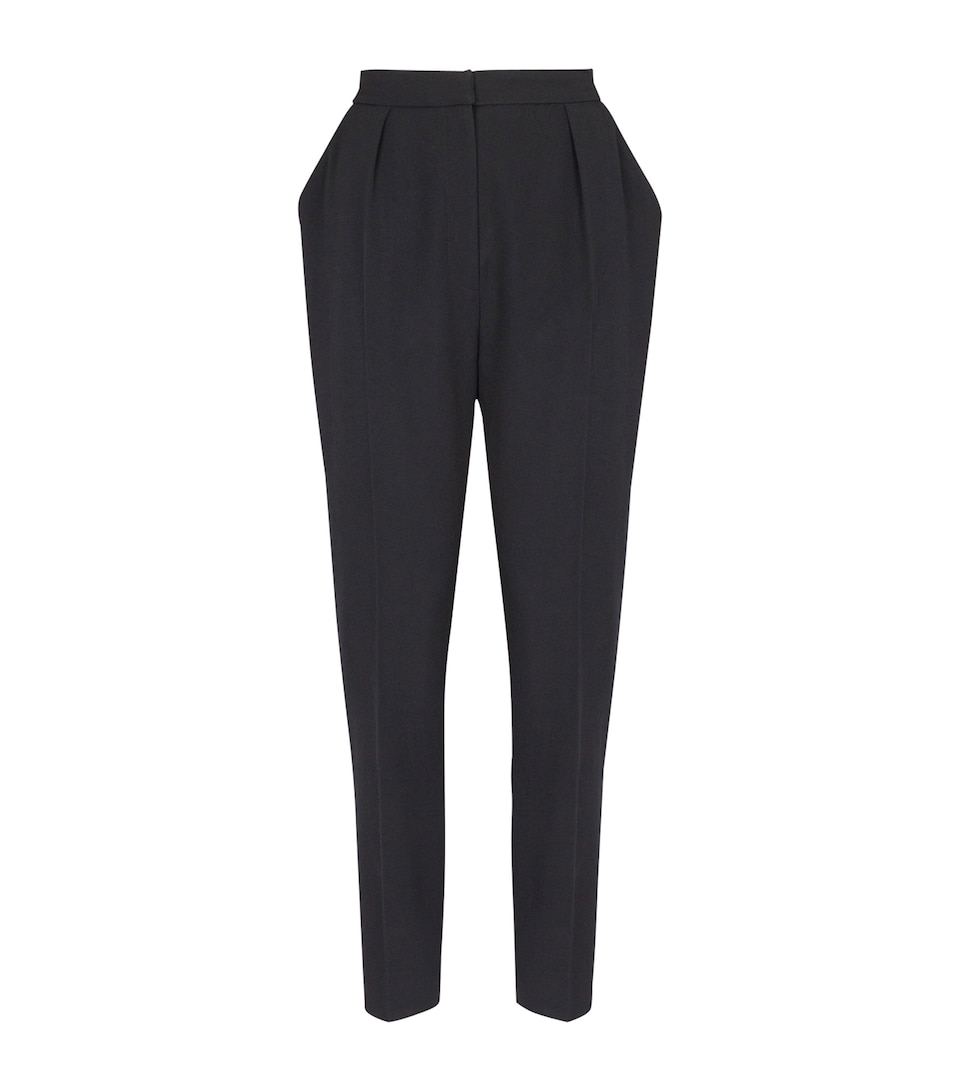 Wool Slim Tailored Trousers
