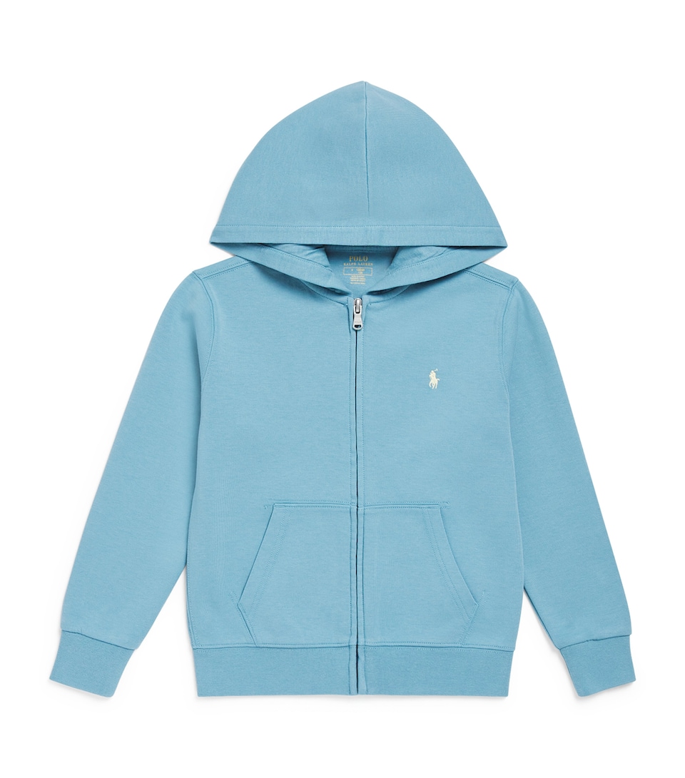 Ralph Lauren Kids Polo Pony Zip-Up Hoodie (2-7 Years) Cassidy Blue