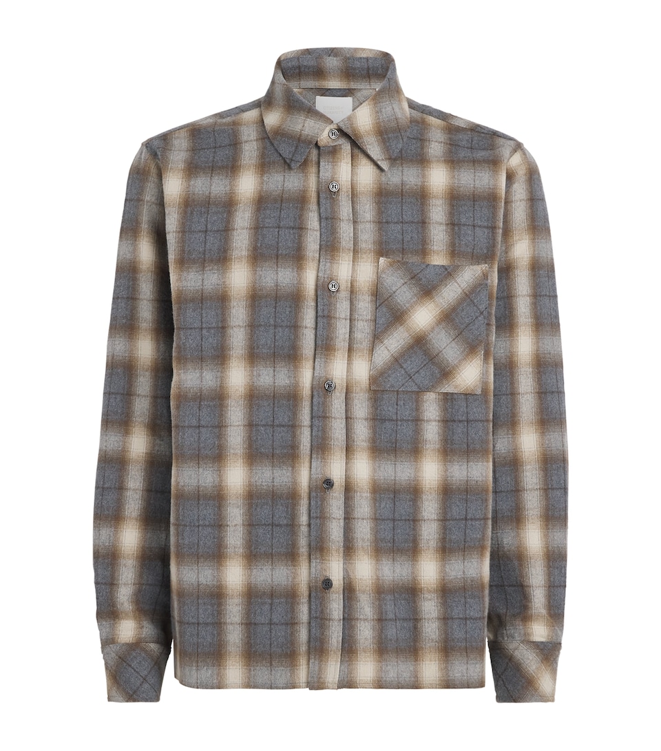 Citizens of Humanity Mens Check Cairo Overshirt Cascade Plaid