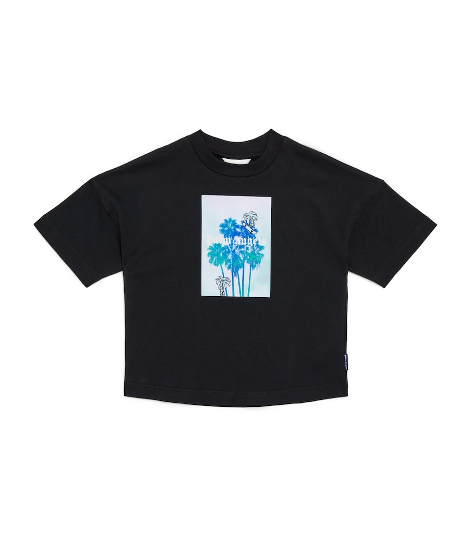 Palm Angels Kids Cotton Palm Print T-Shirt (4-12+ Years)
