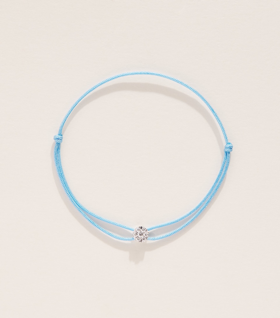 Persée Yellow Gold and Diamond Danaé Cord Bracelet Yellow Gold
