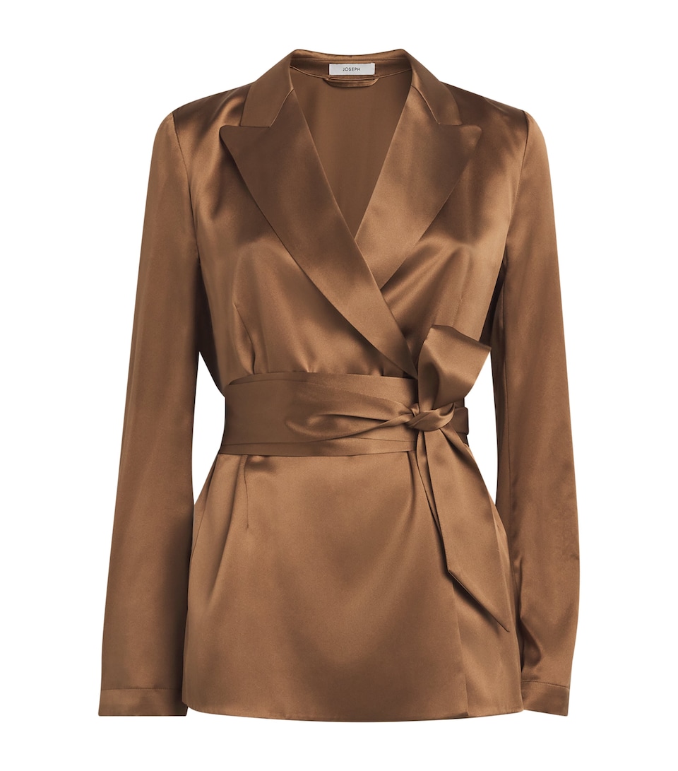 Silk Satin Archer Jacket