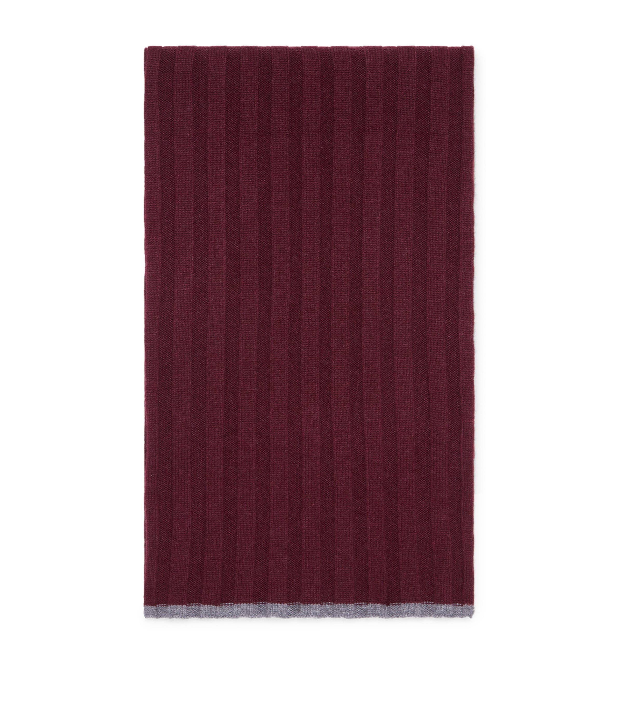 Cashmere Ribbed Scarf