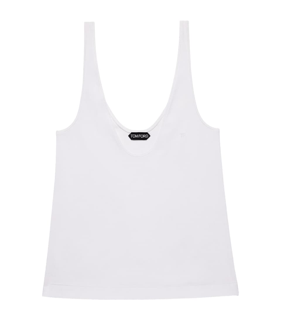TOM FORD Womens Stretch-Cotton Tank Top Wab