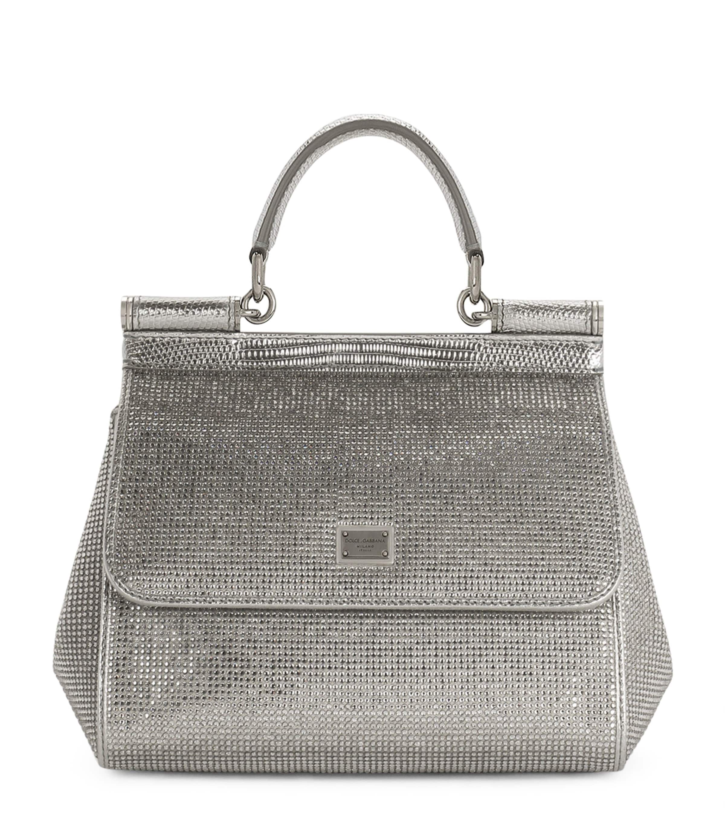 【関税&送料込】Dolce & Gabbana Back Raffia Medium Sicily Ha Sicily Medium raffia tote bag in black - Dolce Gabbana