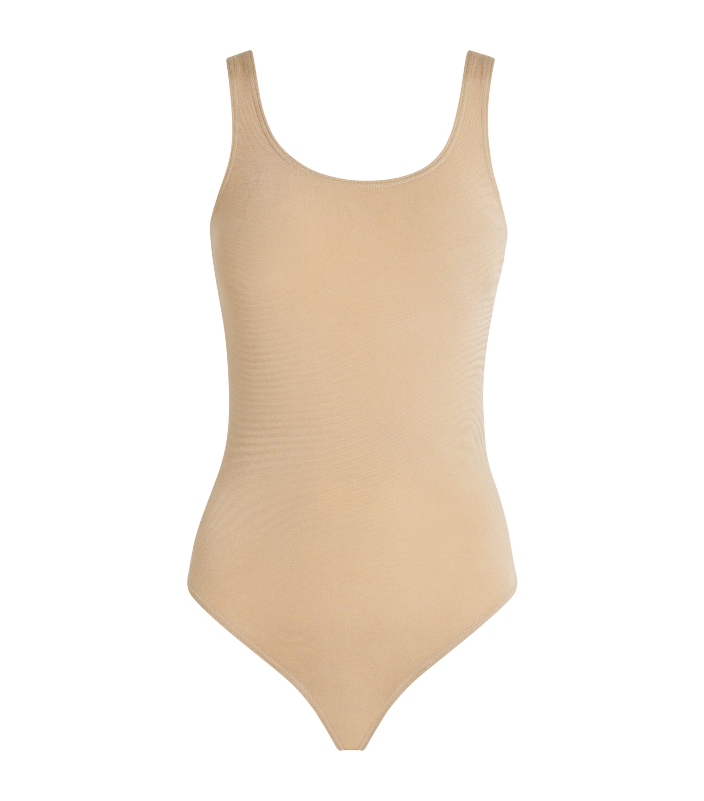 Wolford Womens Cotton-Blend Jamaika Bodysuit Cafe Au Lait