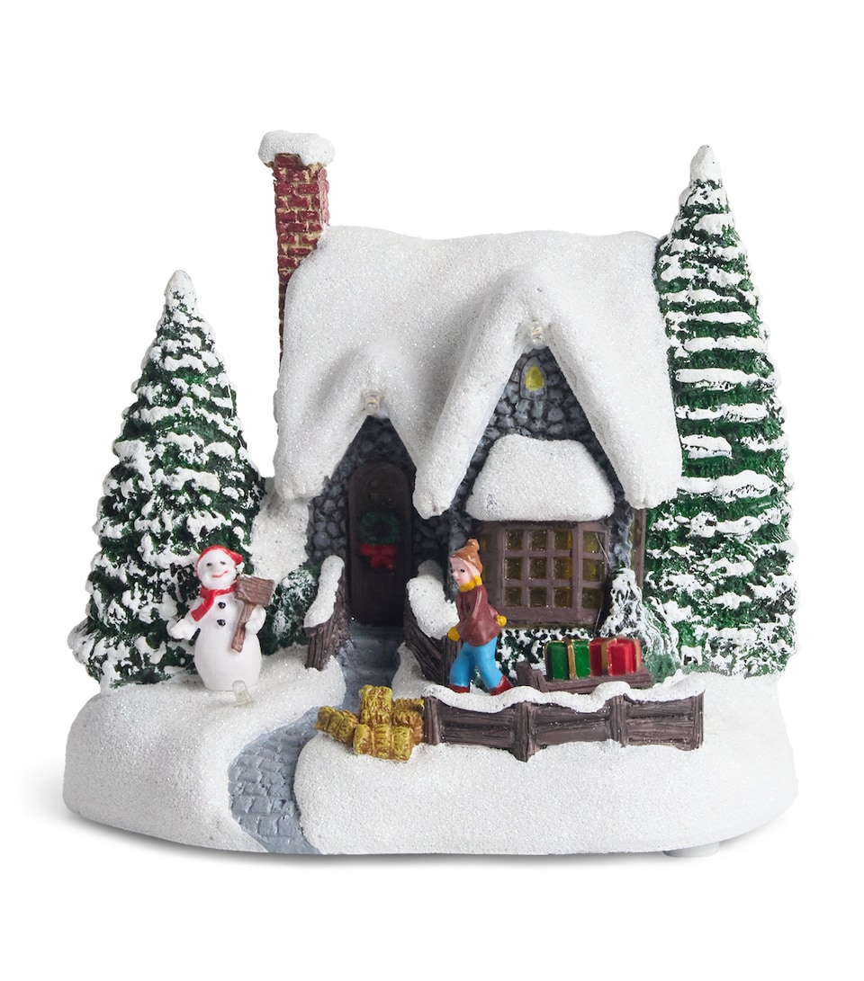 LED Wooden Cabin Ornament