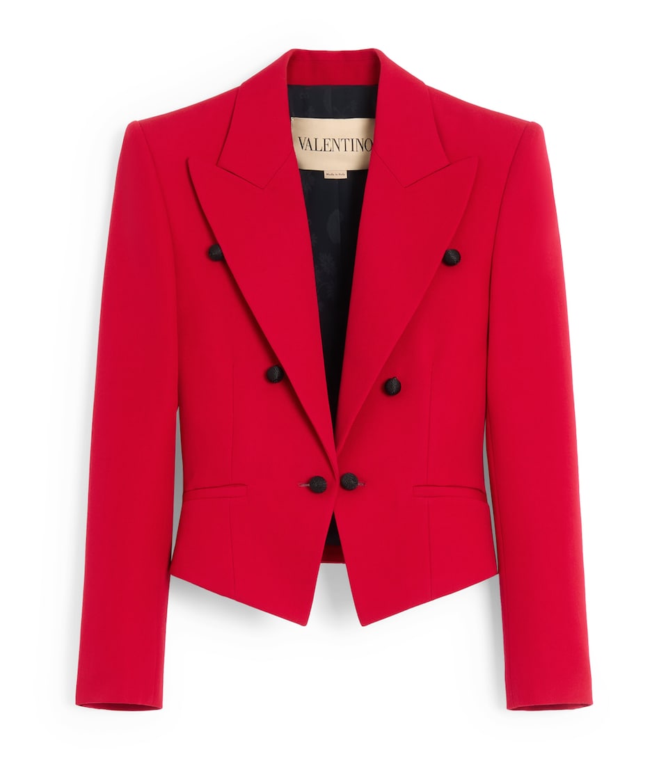 Virgin Wool Cropped Blazer