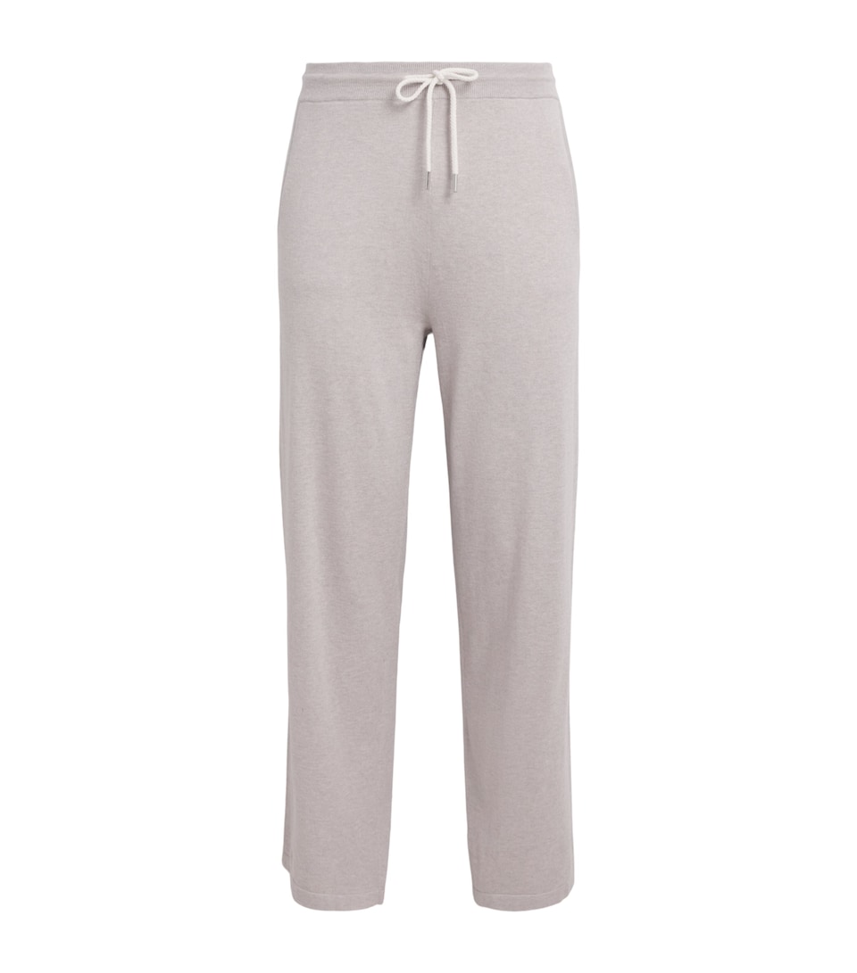 Cotton-Silk-Cashmere Wide-Leg Sweatpants