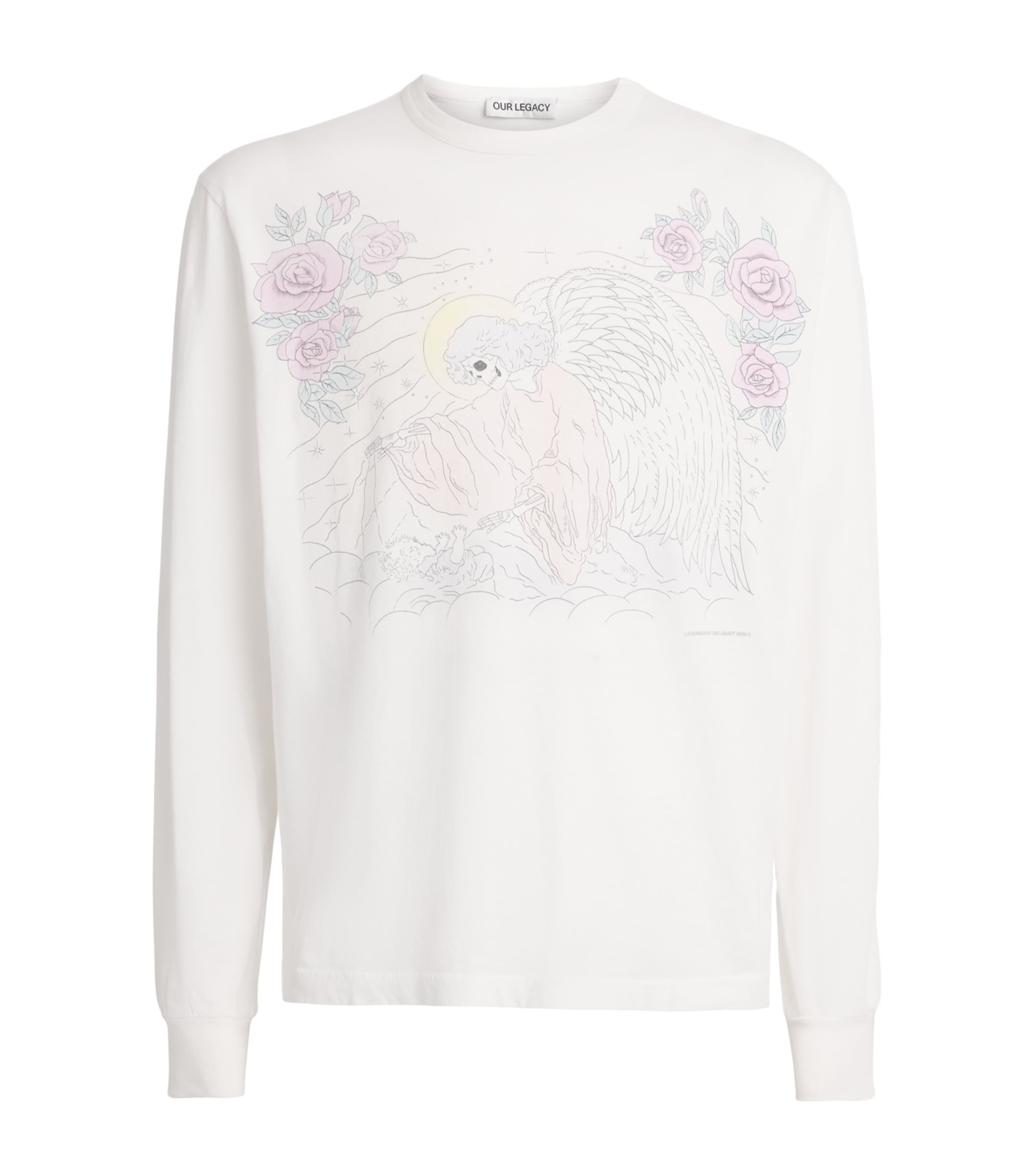 Our Legacy Mens Cotton Printed Cruise T-Shirt Farewell Print