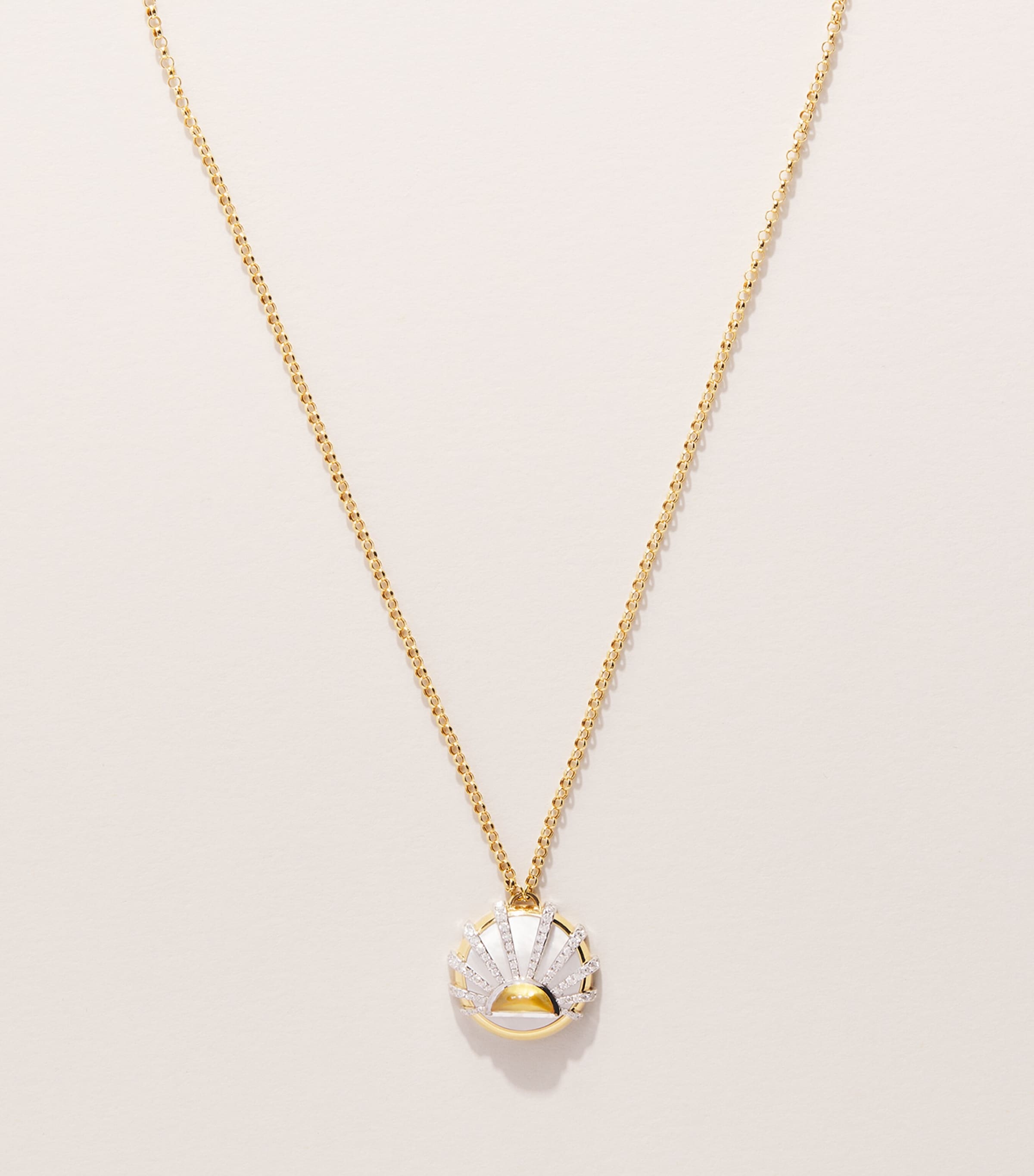 L'ATELIER NAWBAR Yellow Gold and Diamond Lot N*93 Sun Dawn Necklace Yellow Gold