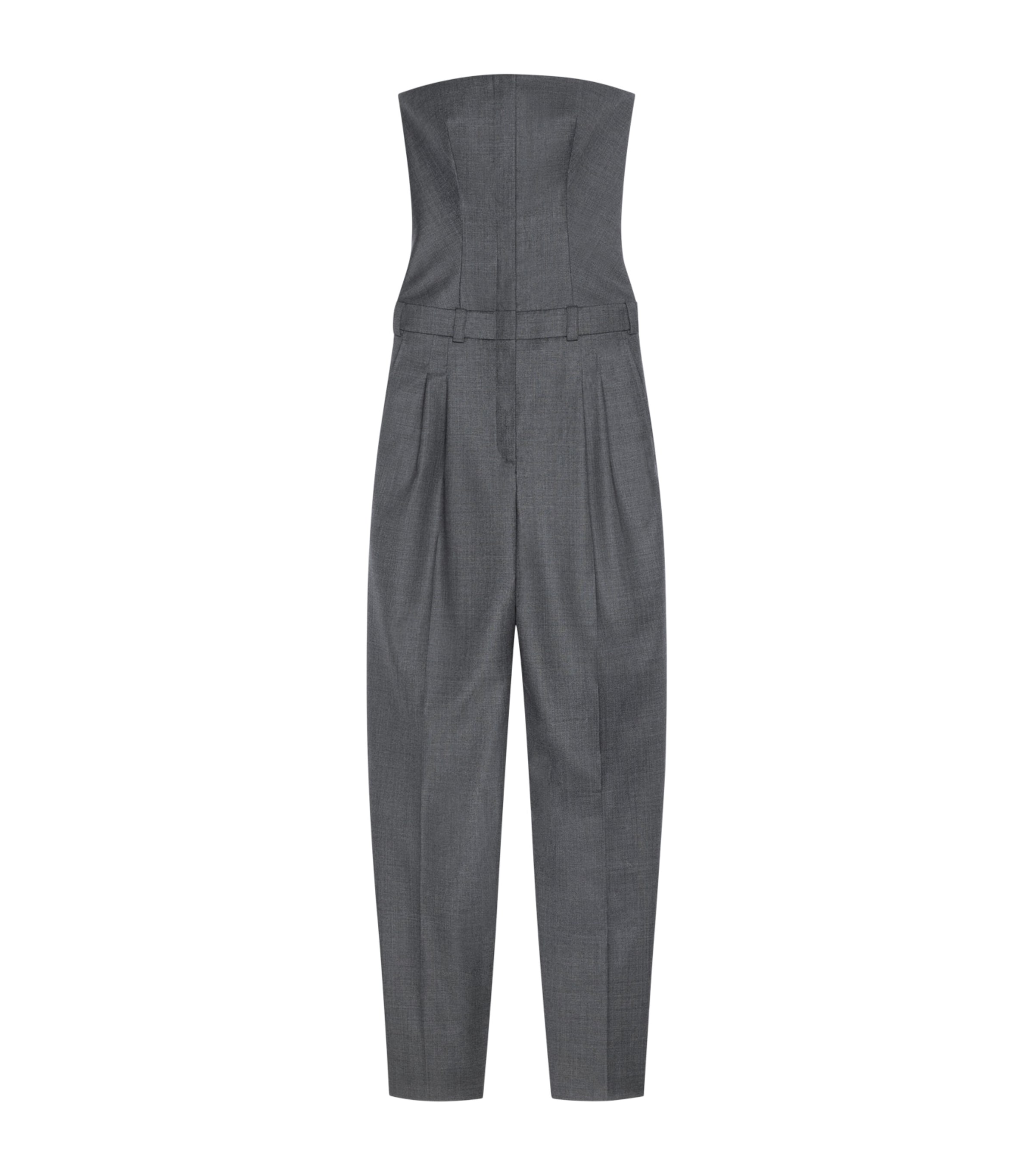 Wool Strapless Jumpsuit