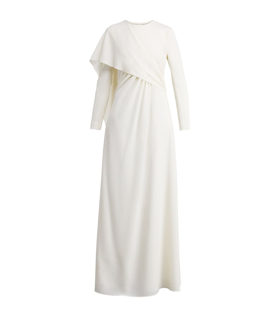 Wool Crepe Aleska Maxi Dress