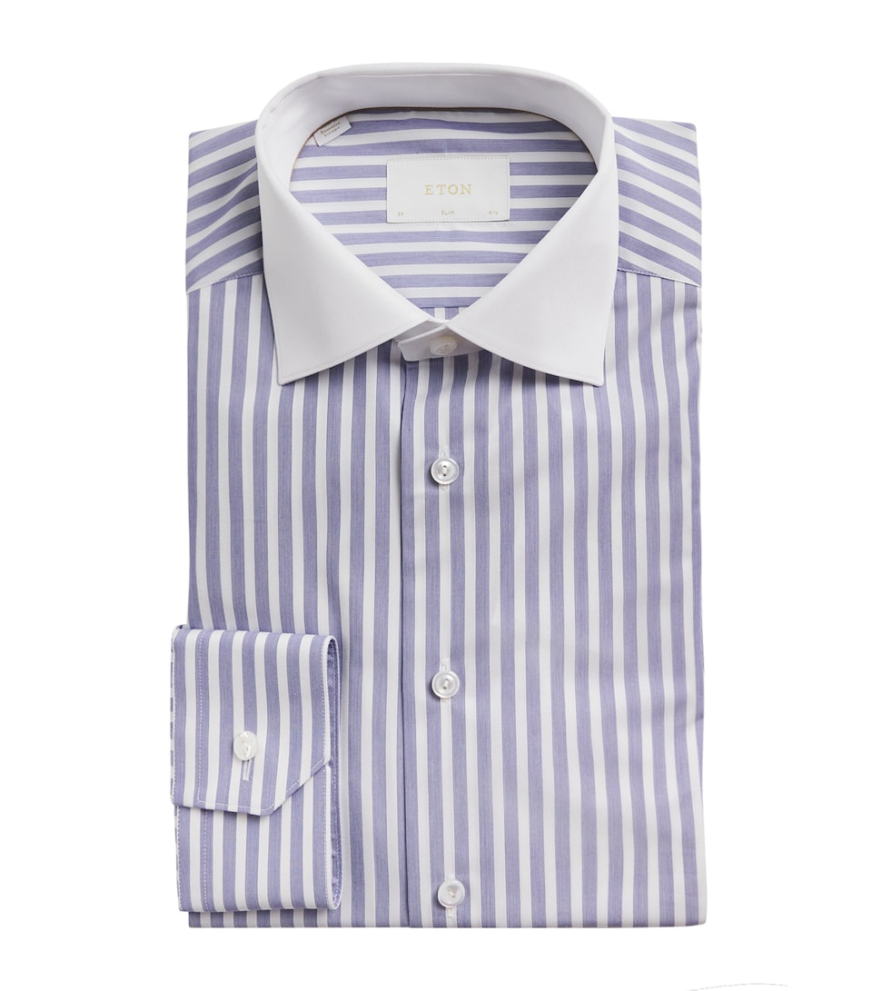 Supima Cotton Twill Bengal Stripe Shirt