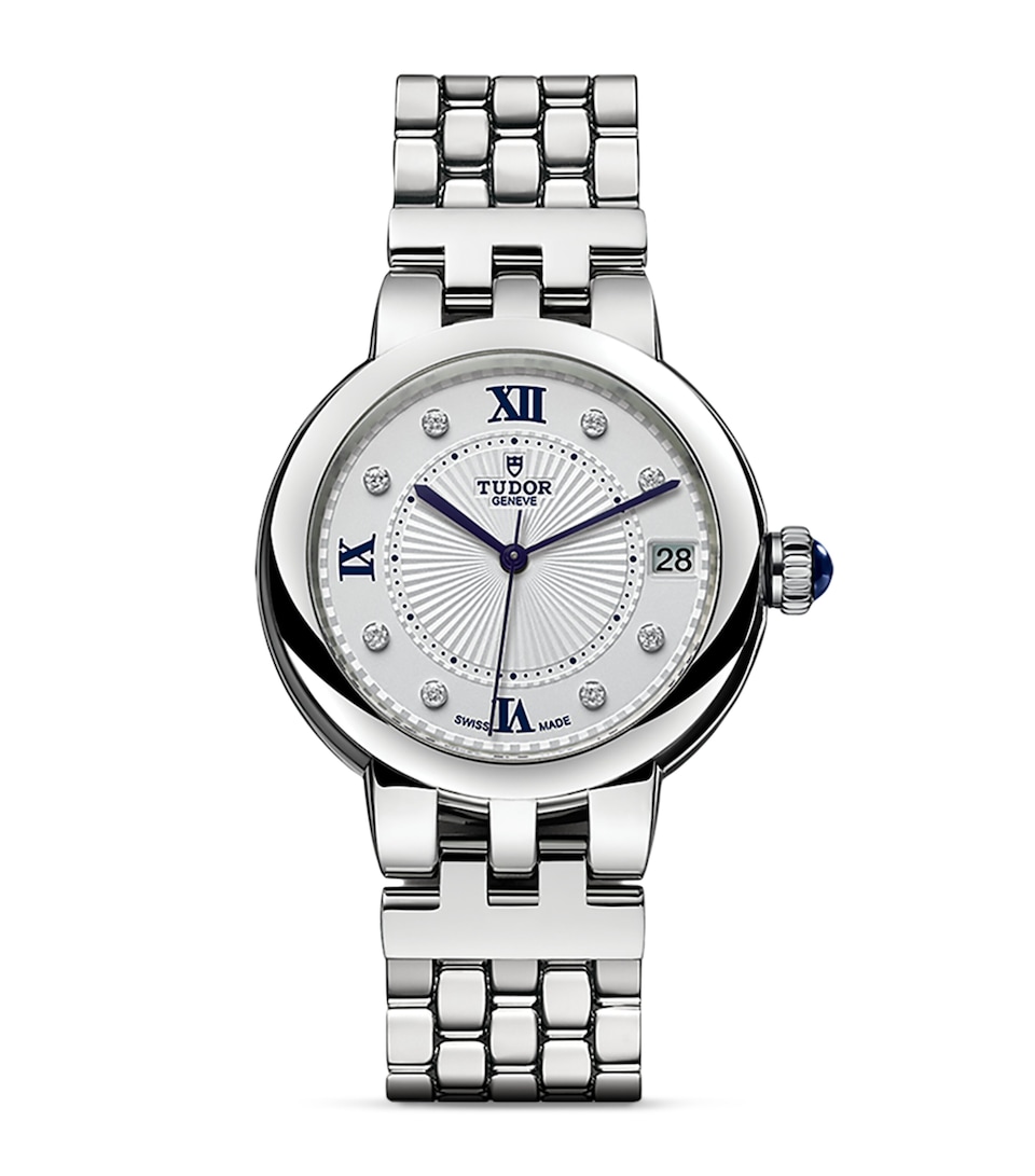 Clair de Rose Stainless Steel and Diamond Watch 34mm