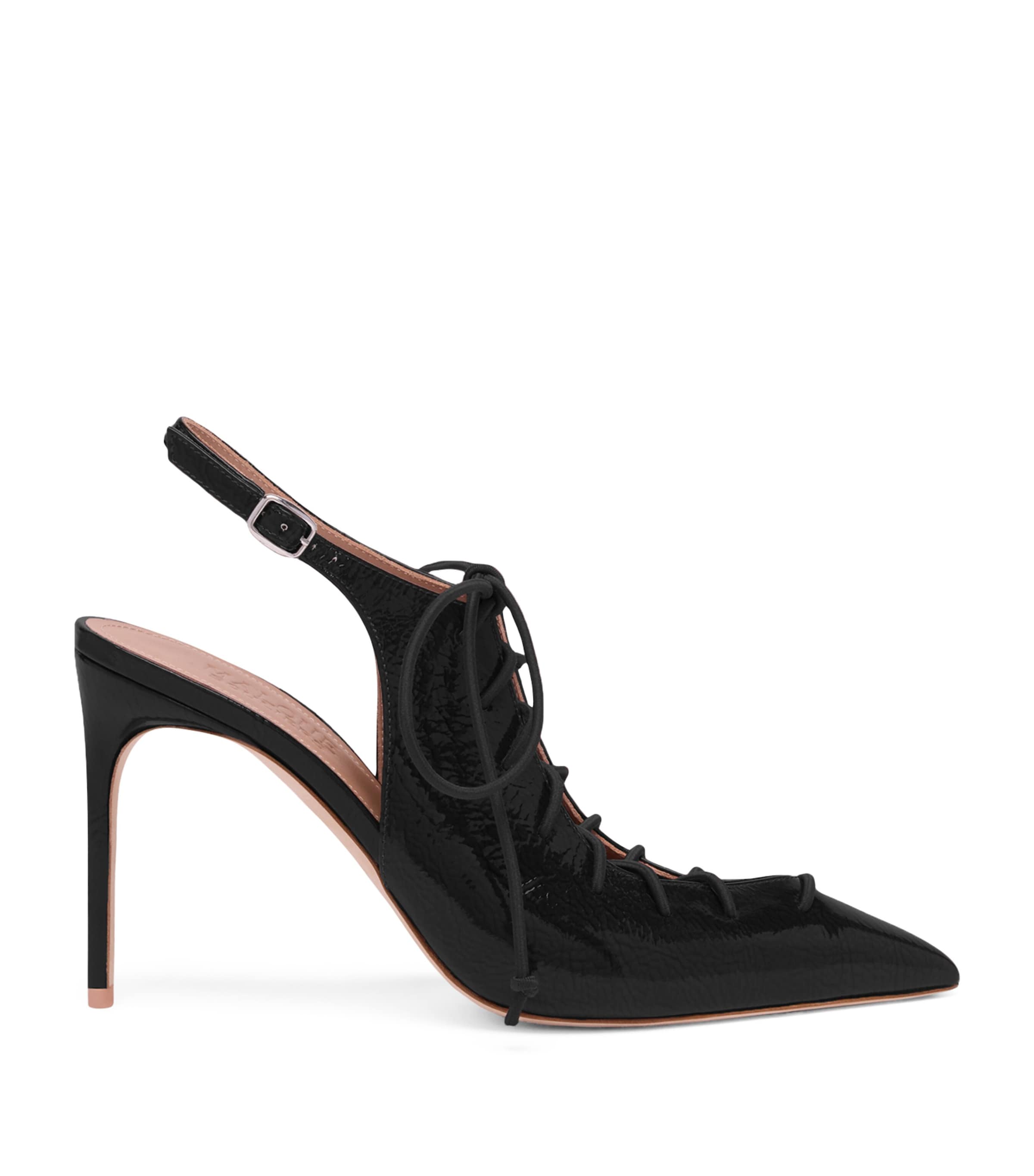 Patent Leather Alia Slingback Pumps 90