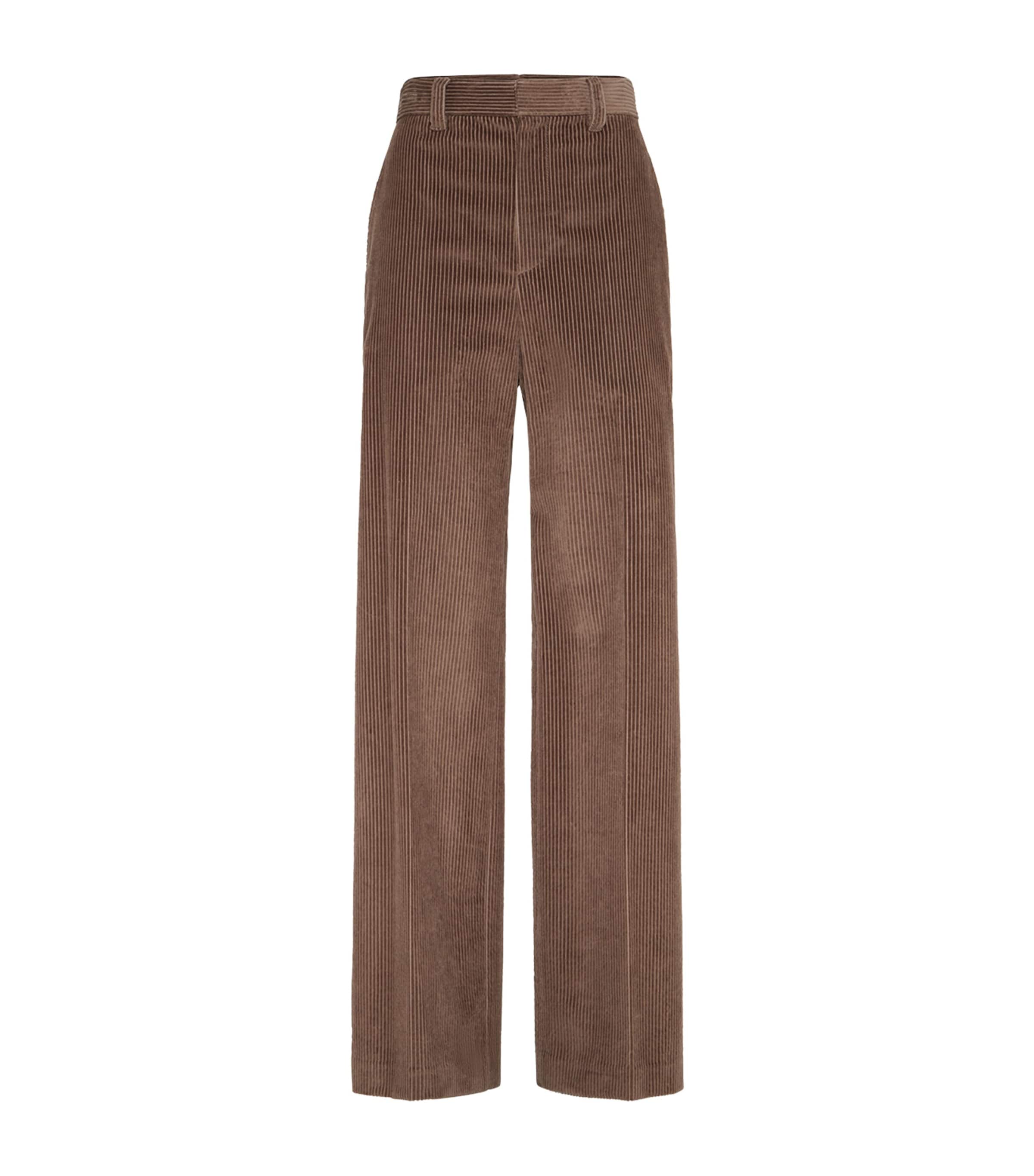 Brunello Cucinelli Womens Corduroy Loose Trousers