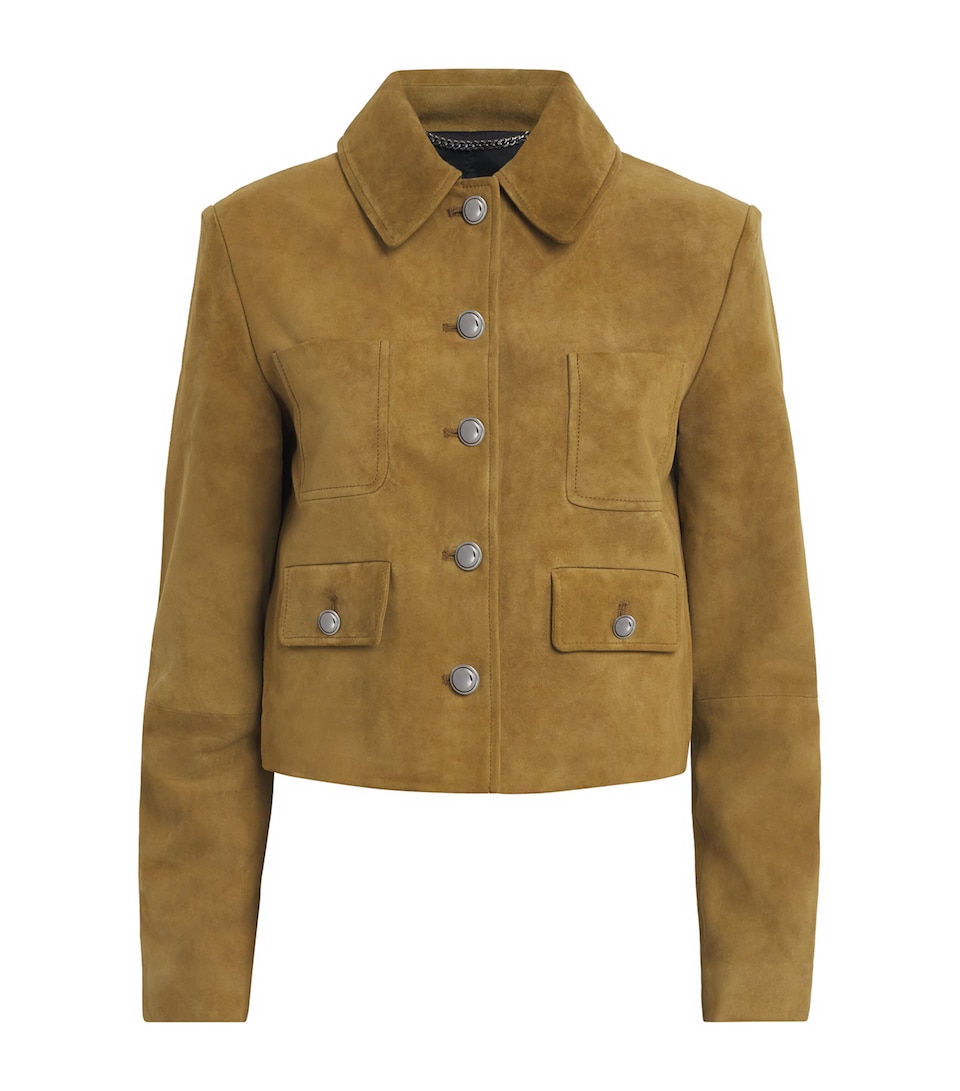 Altuzarra Womens Suede Astley Jacket Breen