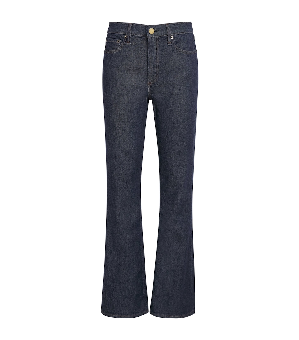 Rag & Bone Womens Peyton Mid-Rise Bootcut Jeans Darkrinse