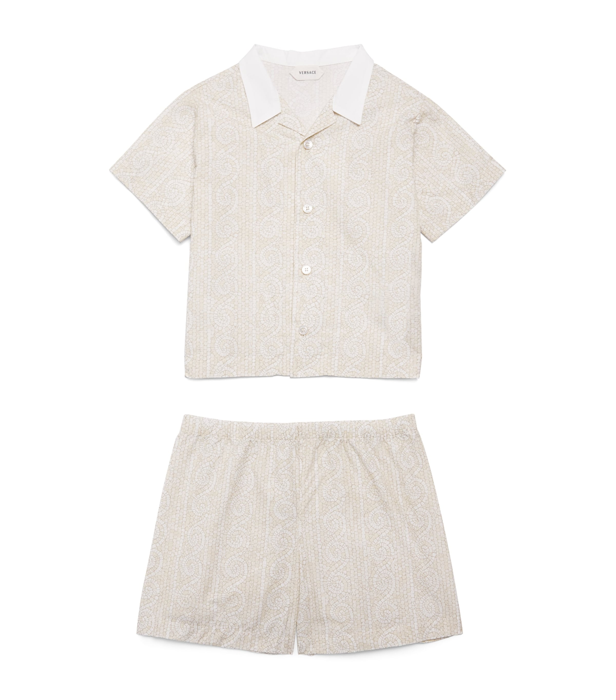Versace Kids Mosaic Shirt and Shorts Set (1-18 Months)