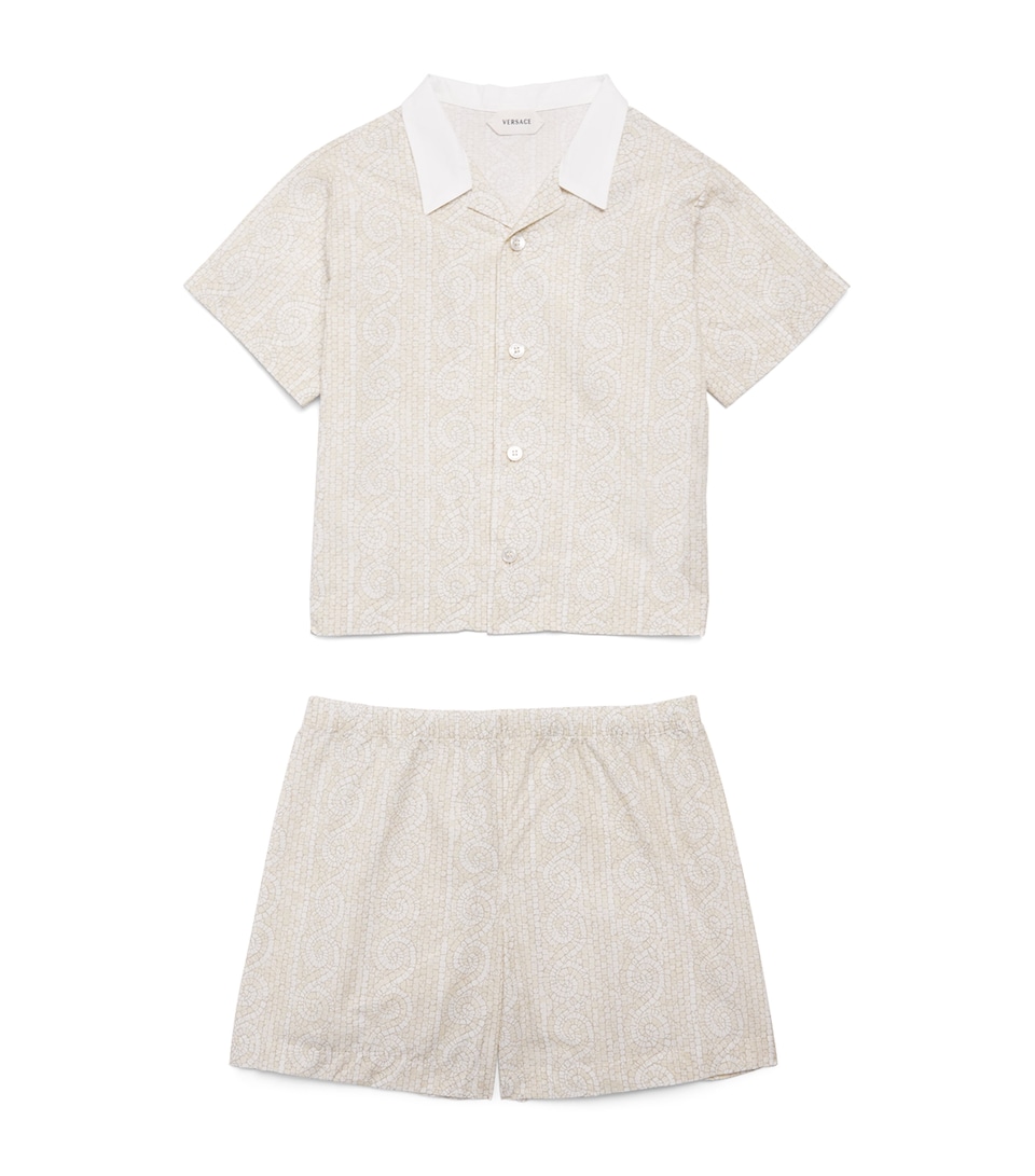 Versace Kids Mosaic Shirt and Shorts Set (1-18 Months)