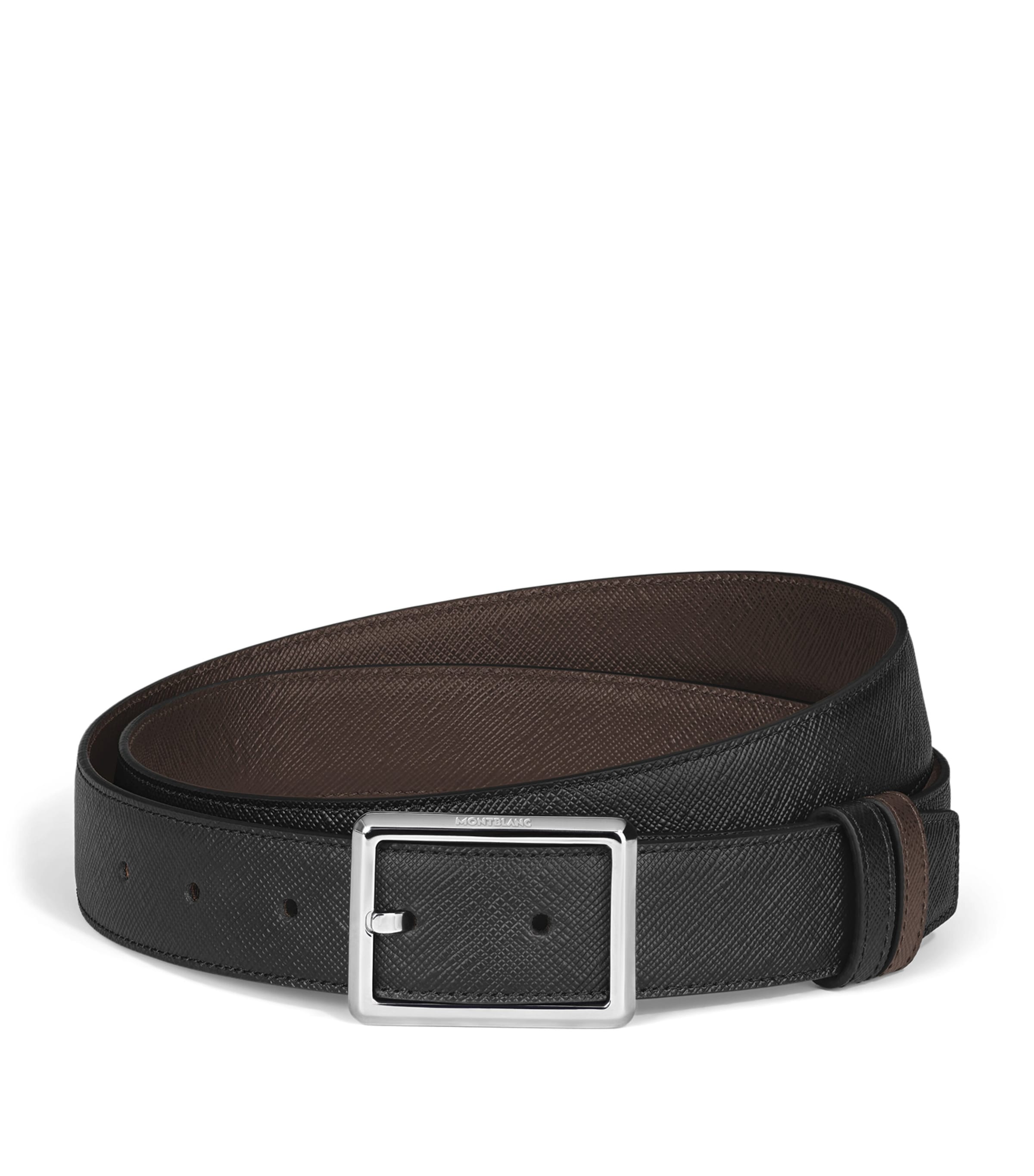 Montblanc Leather Reversible Sartorial Belt Black/brown
